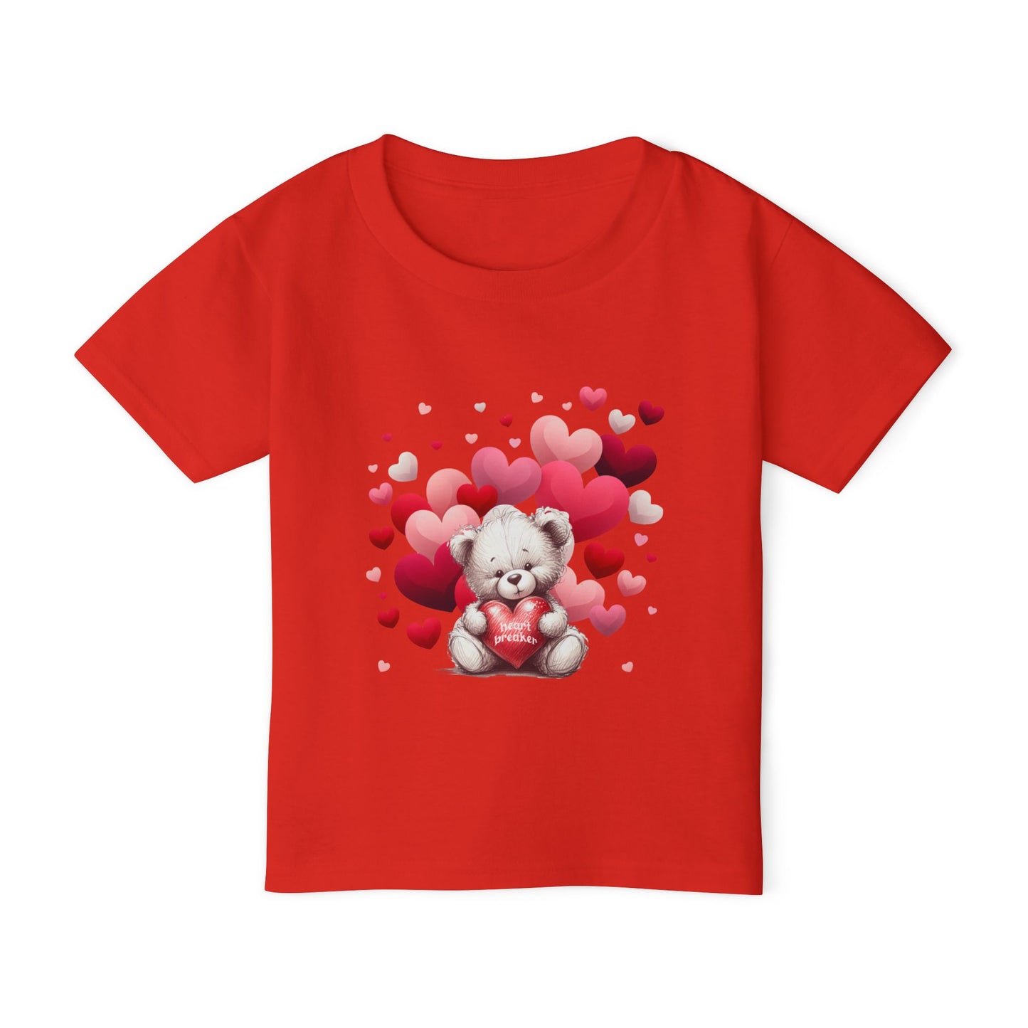Toddler T-shirt - Valentines Heart Breaker Bear Design