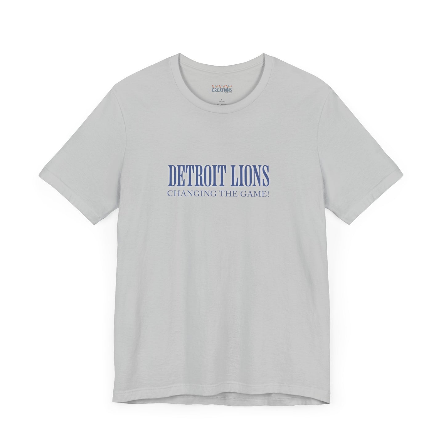 LION'S Football Tee with Quote "Changing the Game"