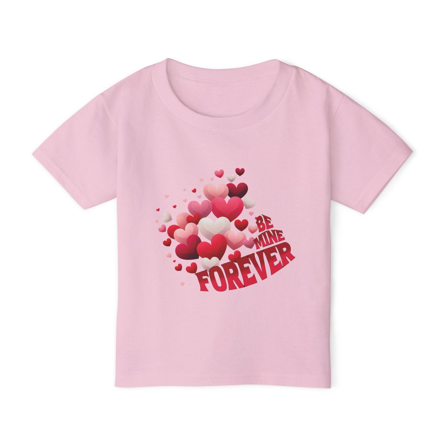 - Be Mine Forever-Toddler T-shirt Valentine's Day Hearts Design