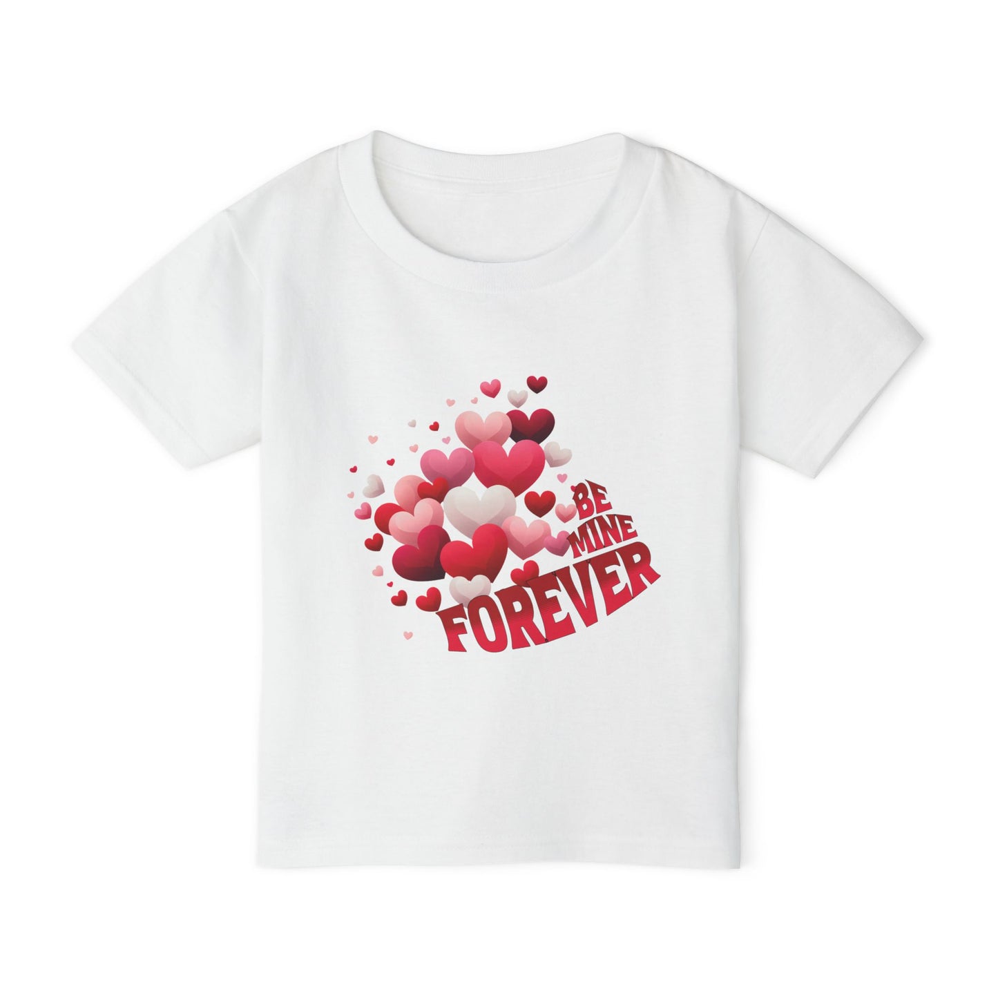 - Be Mine Forever-Toddler T-shirt Valentine's Day Hearts Design