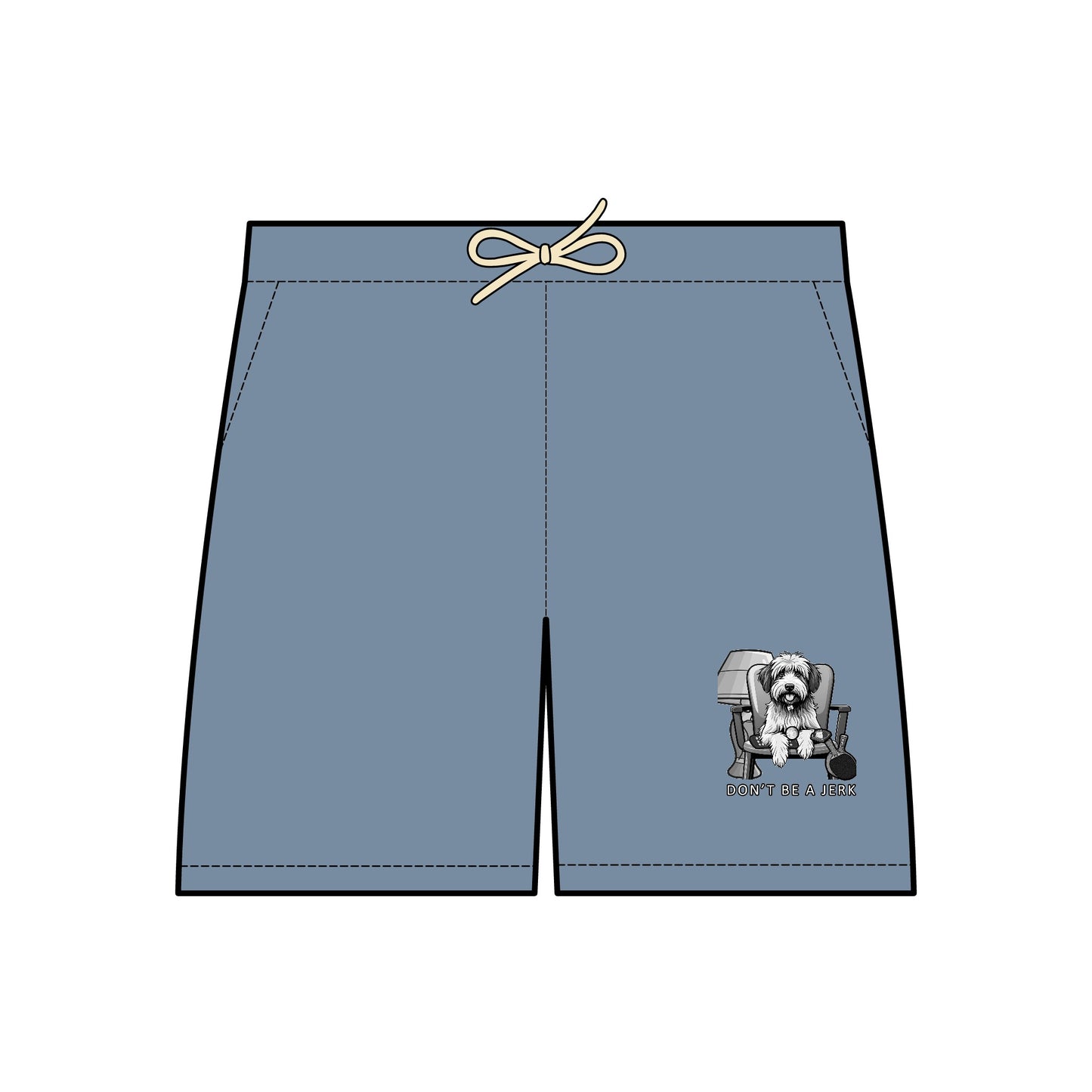 Don't Be a Jerk Movie-Inspired Sweat shorts Featuring Iconic Dog and All His Favorite Things