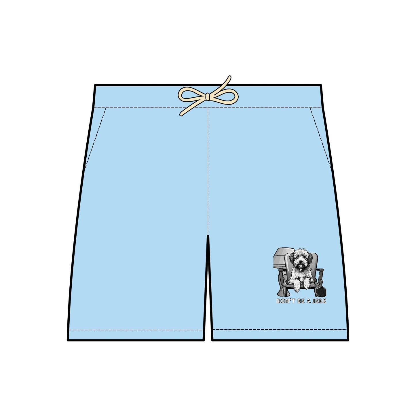 Don't Be a Jerk Movie-Inspired Sweat shorts Featuring Iconic Dog and All His Favorite Things