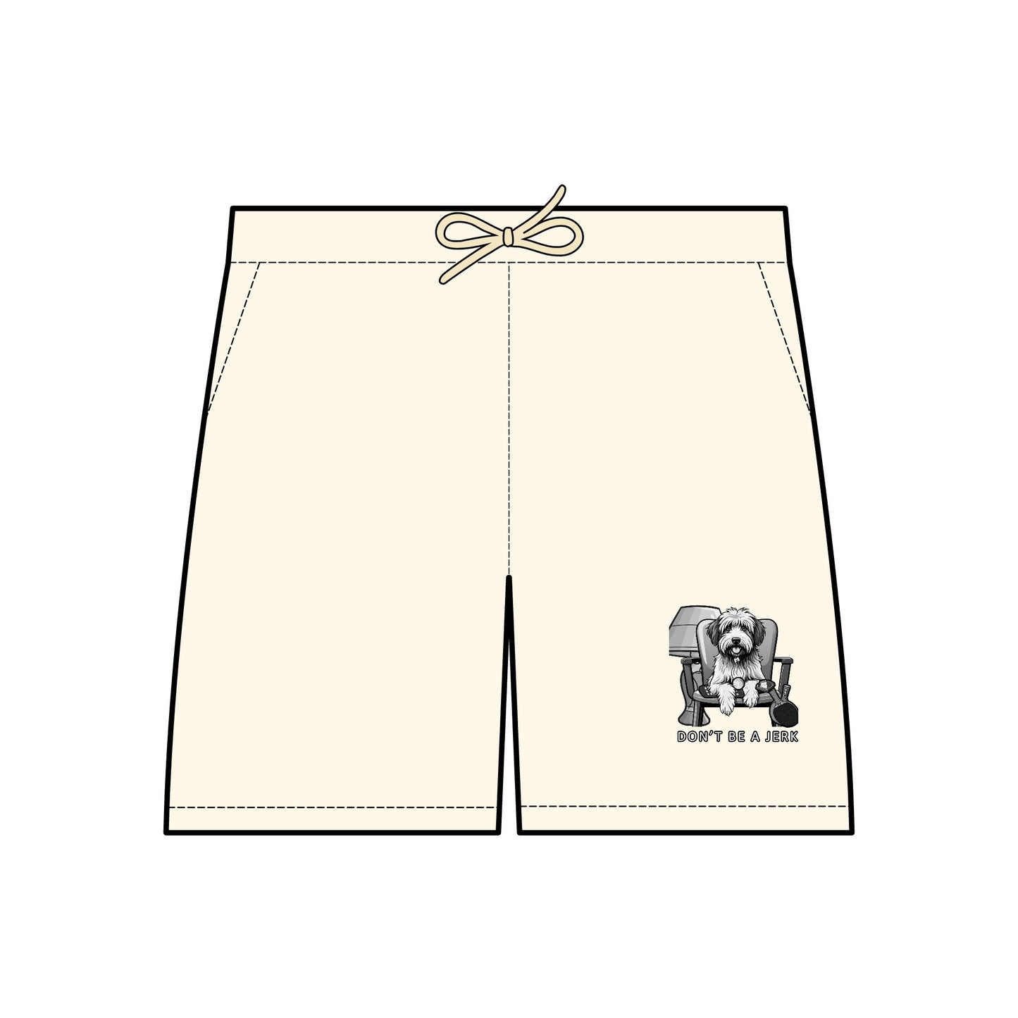 Don't Be a Jerk Movie-Inspired Sweat shorts Featuring Iconic Dog and All His Favorite Things