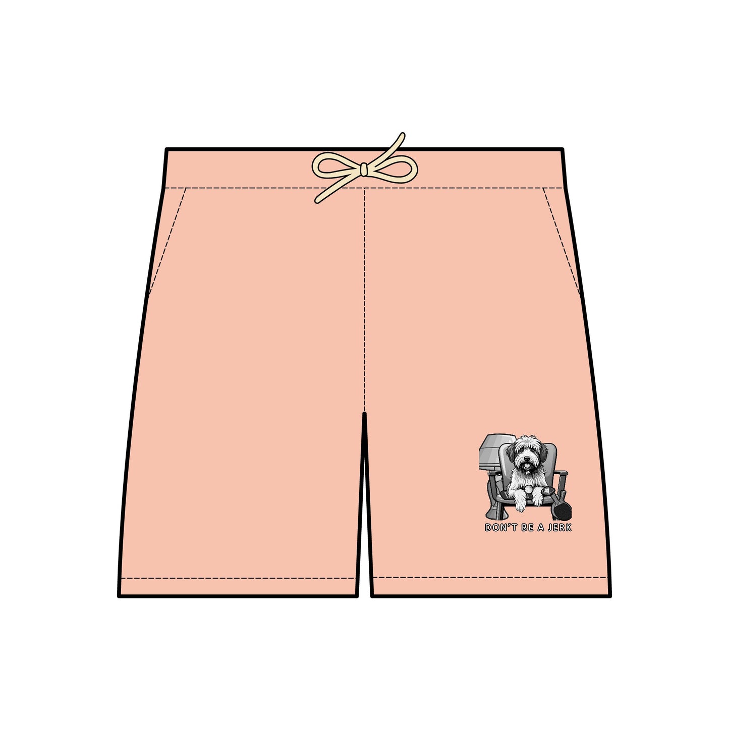 Don't Be a Jerk Movie-Inspired Sweat shorts Featuring Iconic Dog and All His Favorite Things