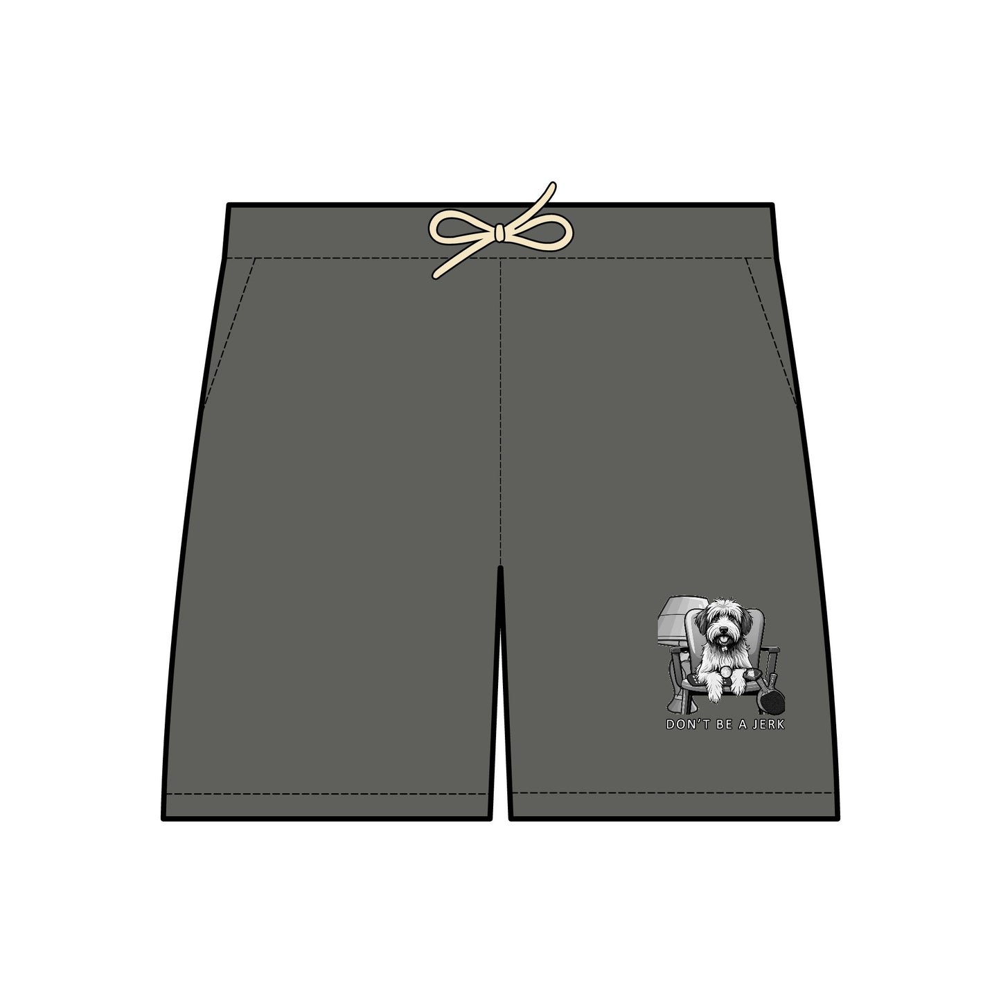 Don't Be a Jerk Movie-Inspired Sweat shorts Featuring Iconic Dog and All His Favorite Things