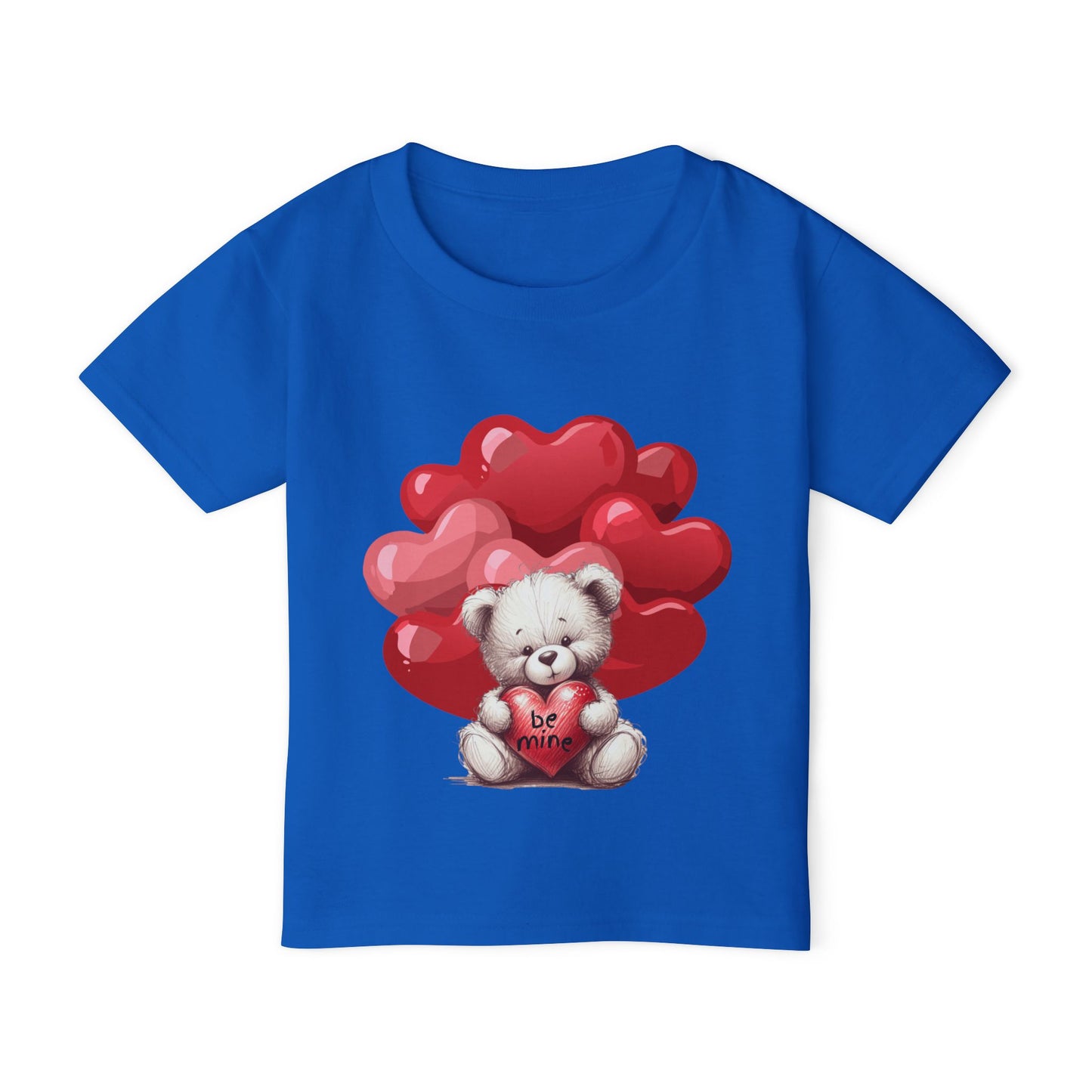 Toddler T-shirt - Valentines BE MINE Bear And Heart Design