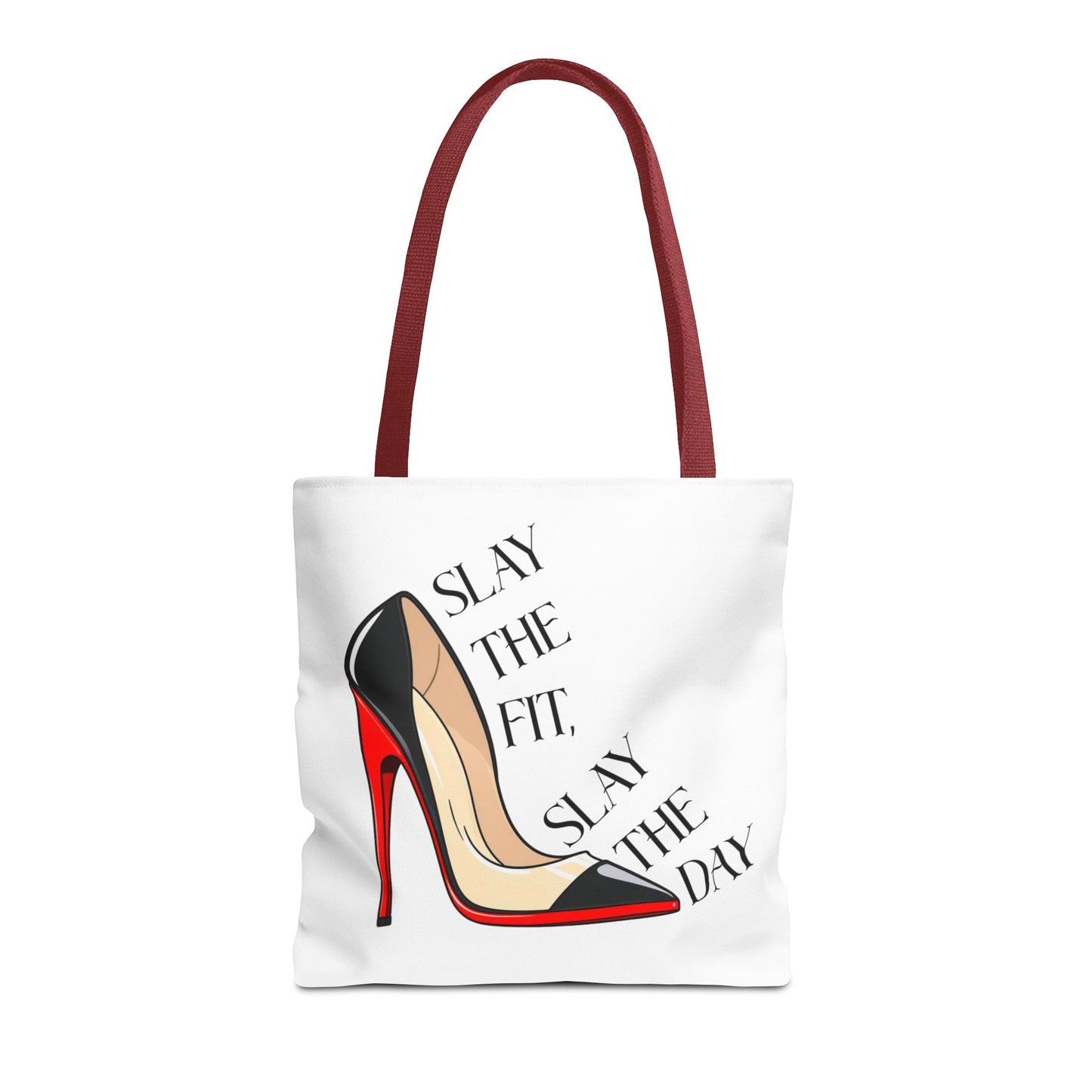 Tote Bag - Slay the Fit, Slay the Day Stiletto Design