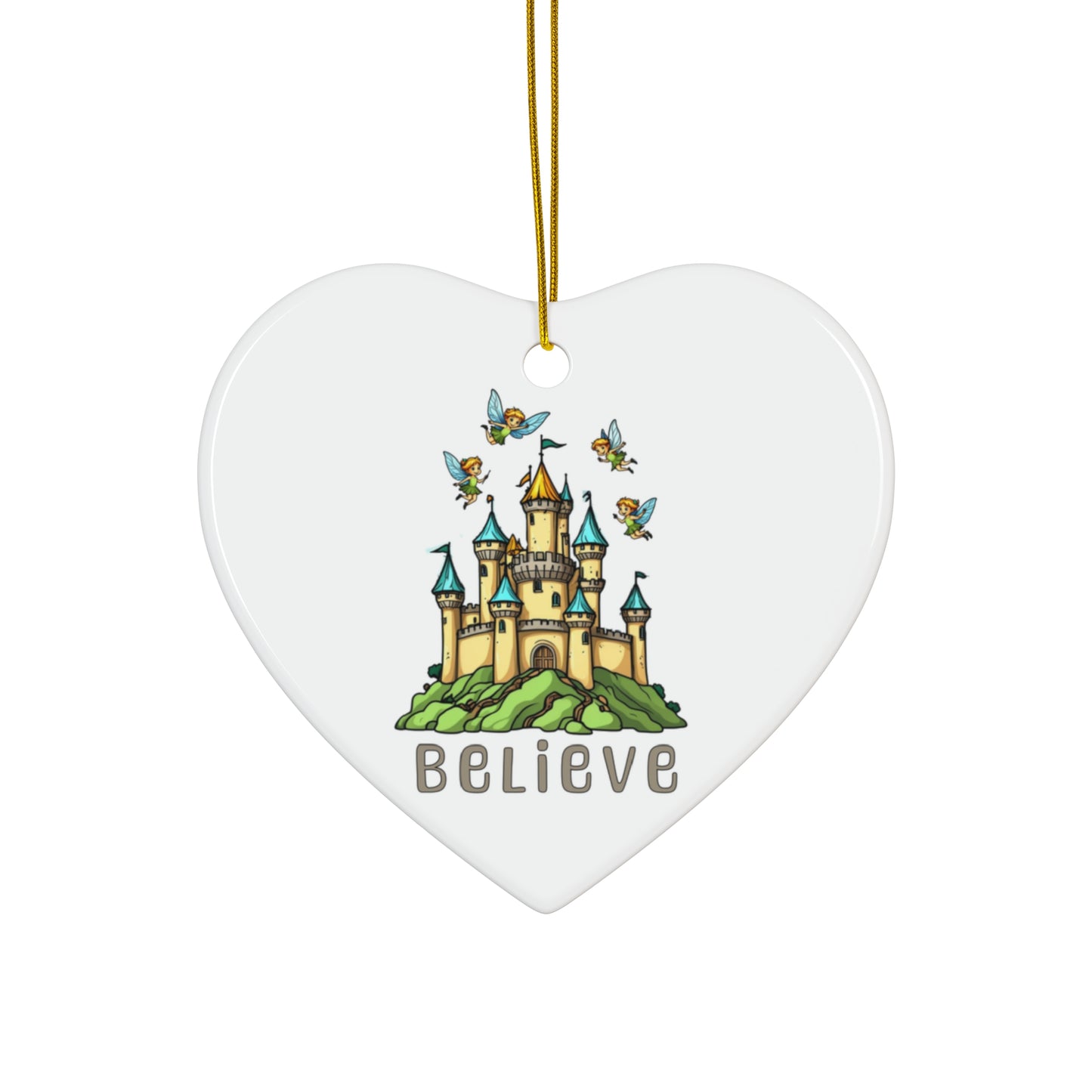 Ceramic Ornament, 4 Shapes