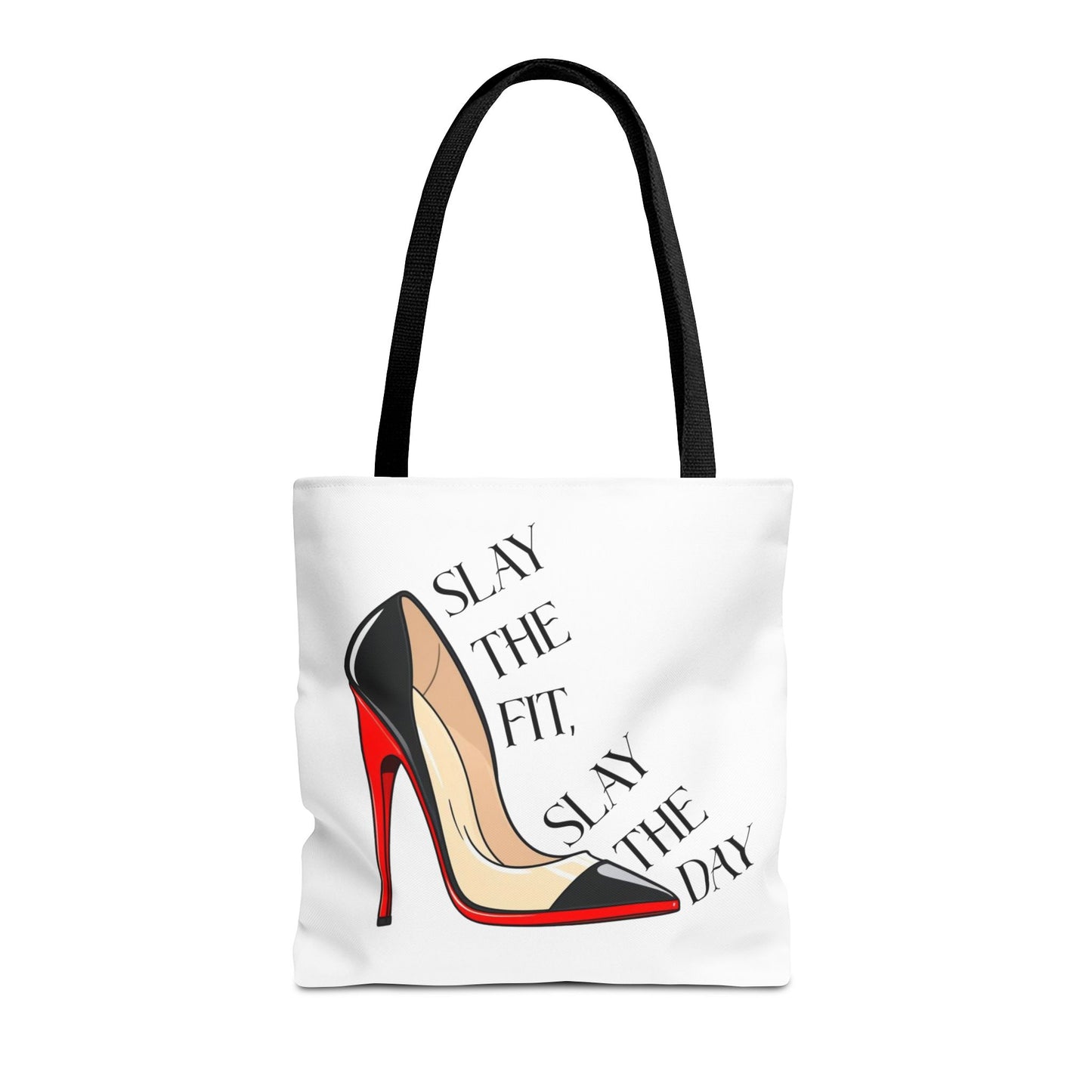 Tote Bag - Slay the Fit, Slay the Day Stiletto Design