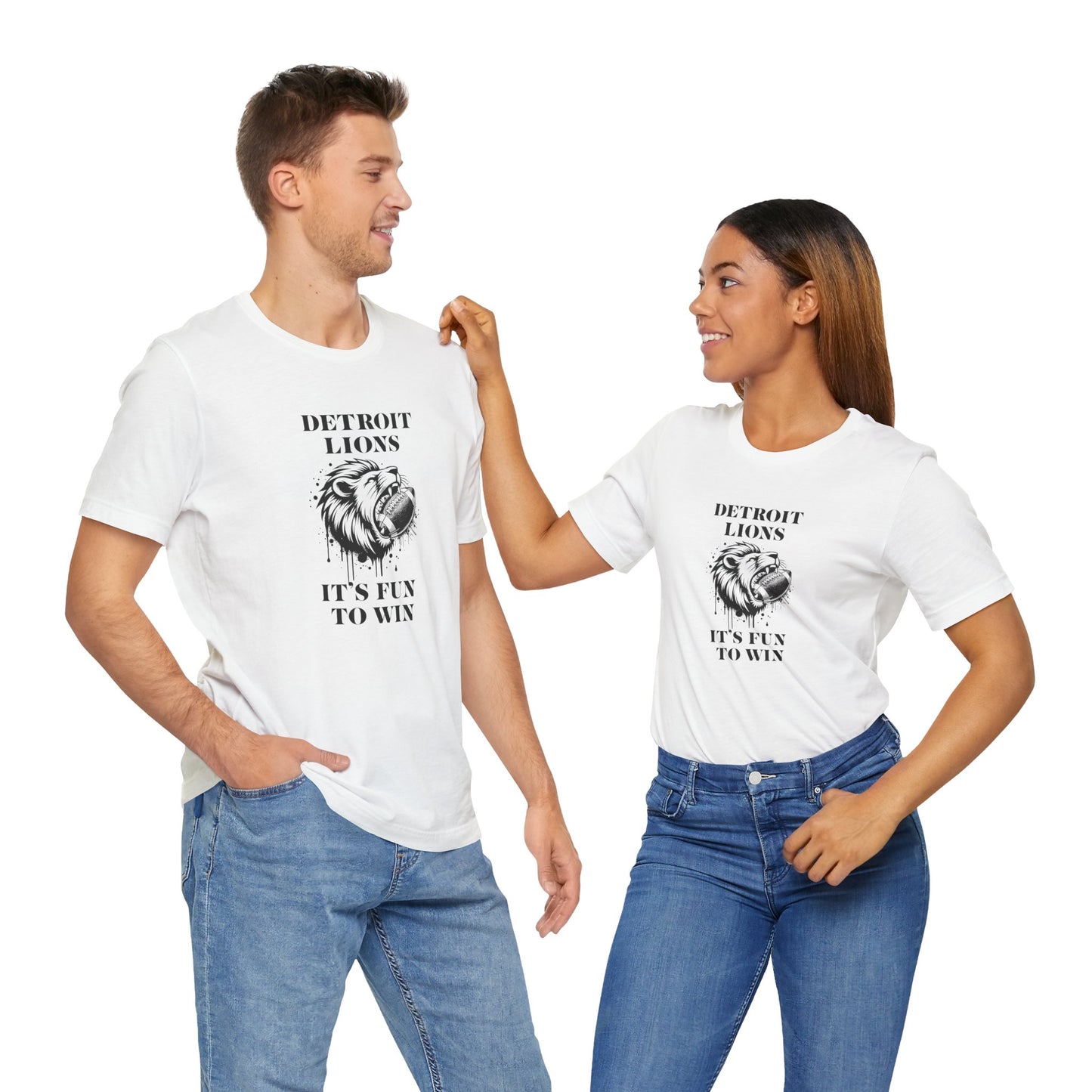 LION'S Football Tee with Locker Room Quote
