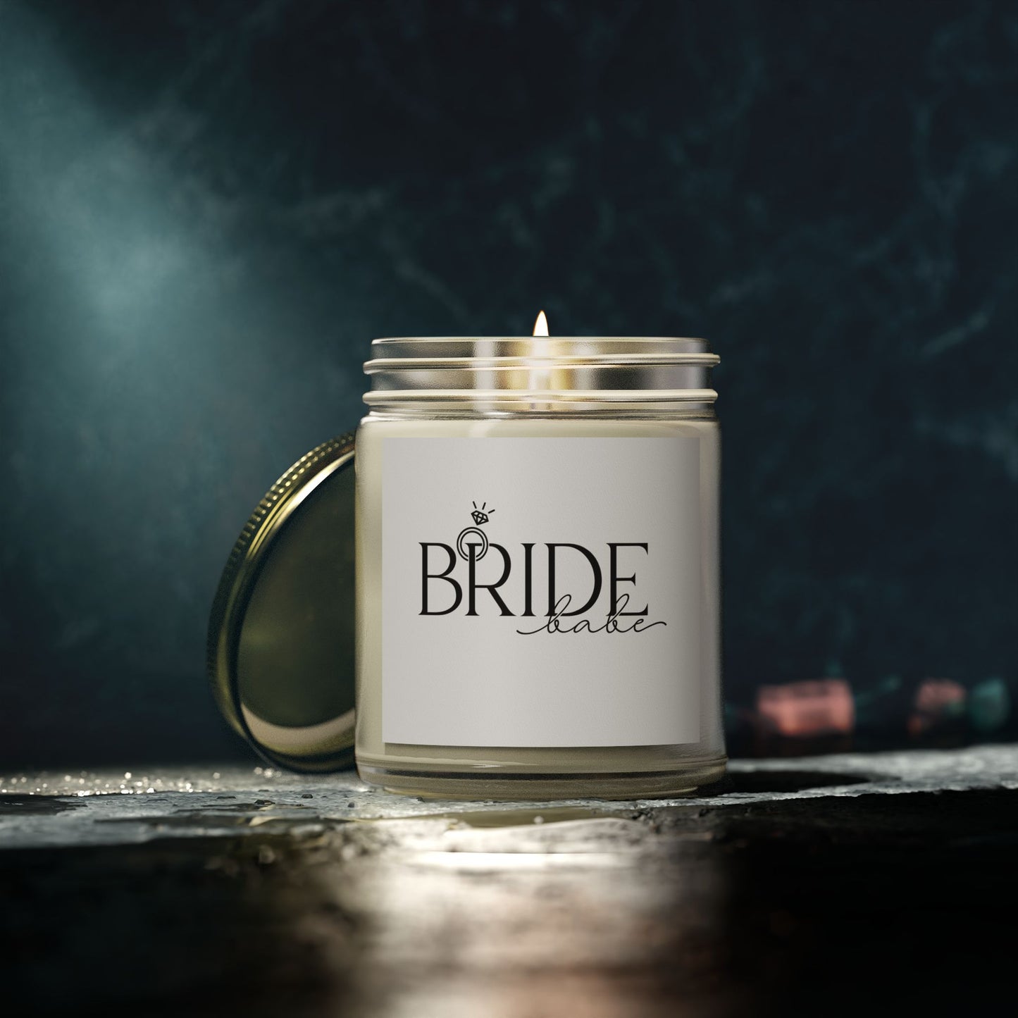 Bride Scented Candle - Coconut Apricot Wax (4oz, 9oz) | Perfect Wedding Gift