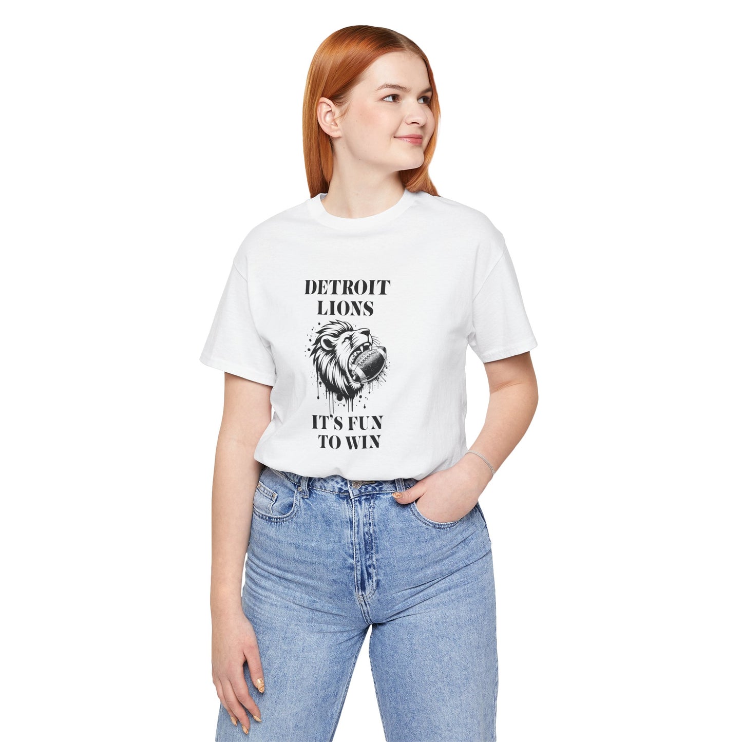 LION'S Football Tee with Locker Room Quote