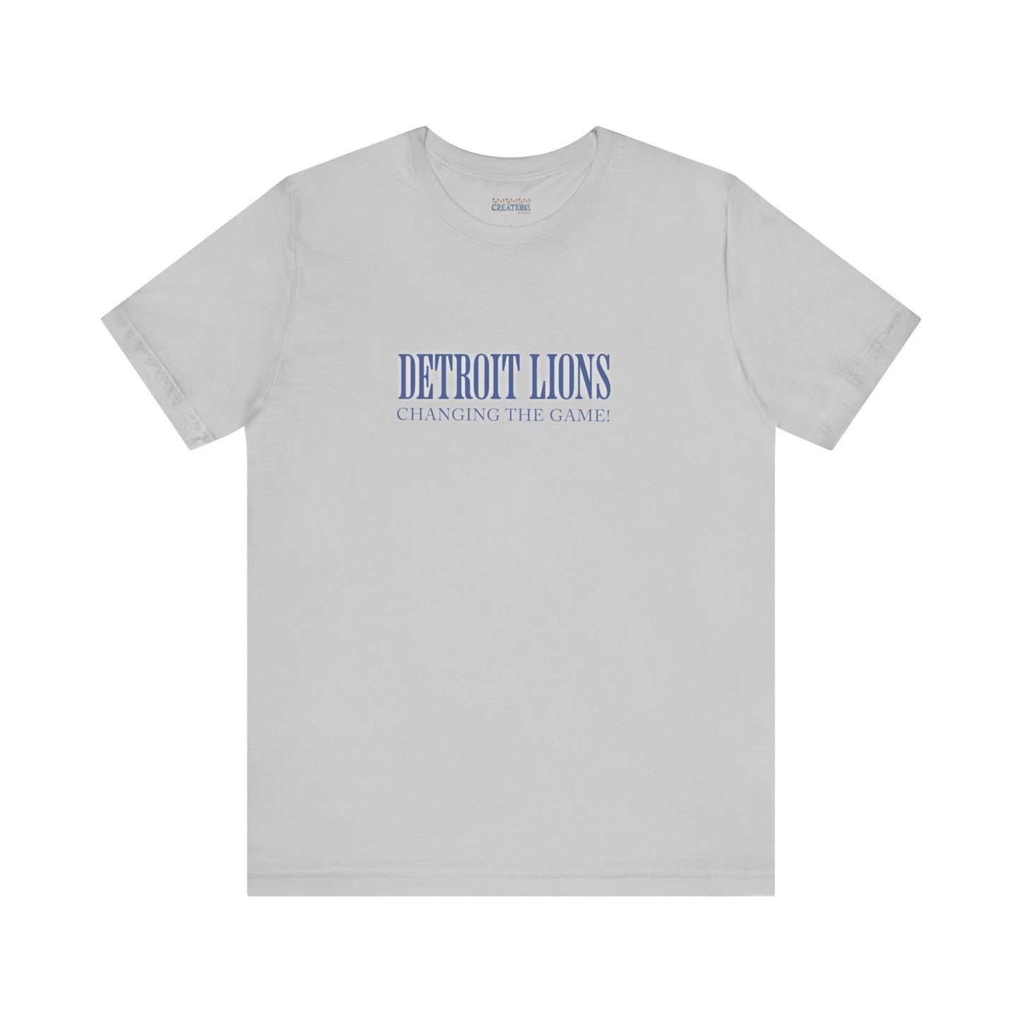 LION'S Football Tee with Quote "Changing the Game"
