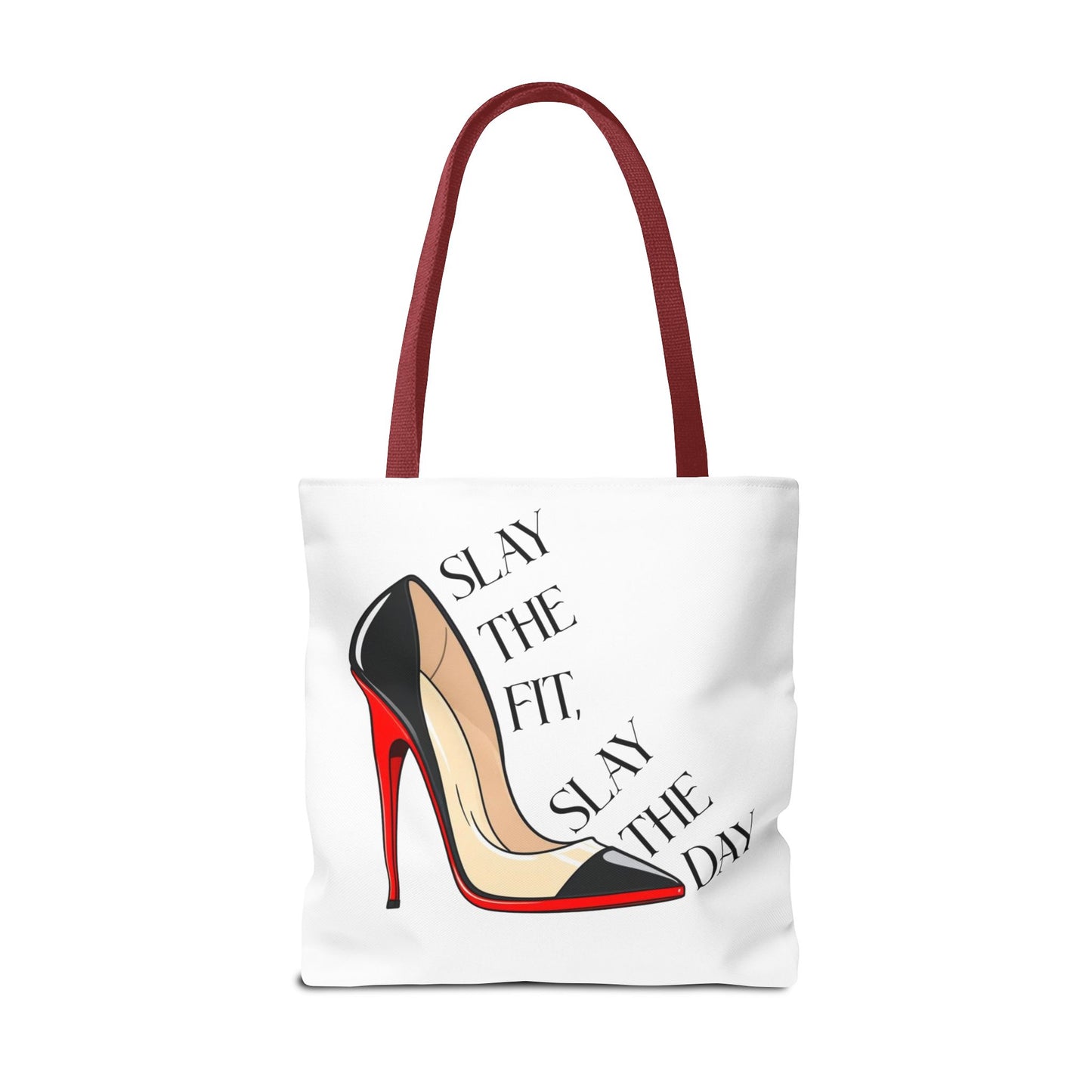 Tote Bag - Slay the Fit, Slay the Day Stiletto Design