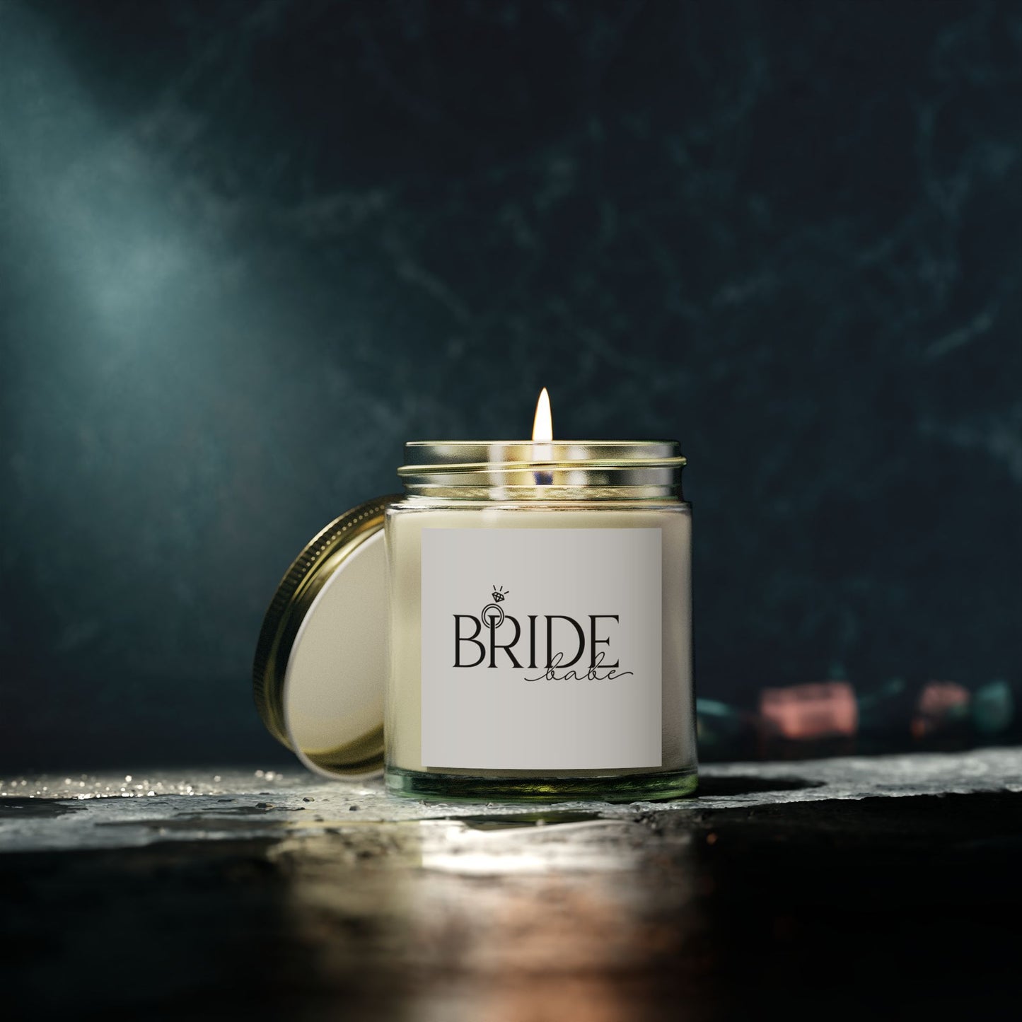 Bride Scented Candle - Coconut Apricot Wax (4oz, 9oz) | Perfect Wedding Gift