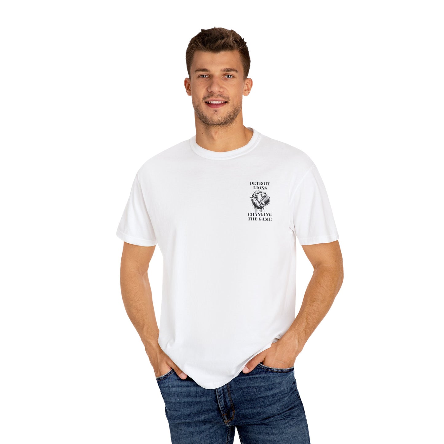 Football Lion Unisex T-shirt - Detroit Lions, Changing the Game
