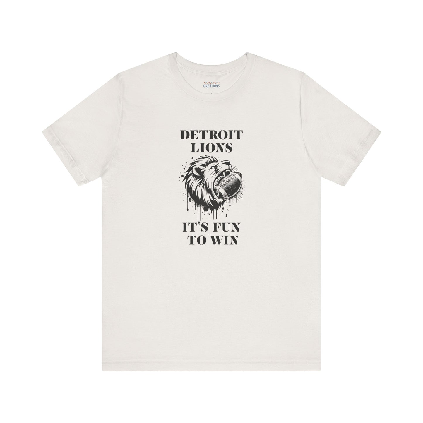 LION'S Football Tee with Locker Room Quote