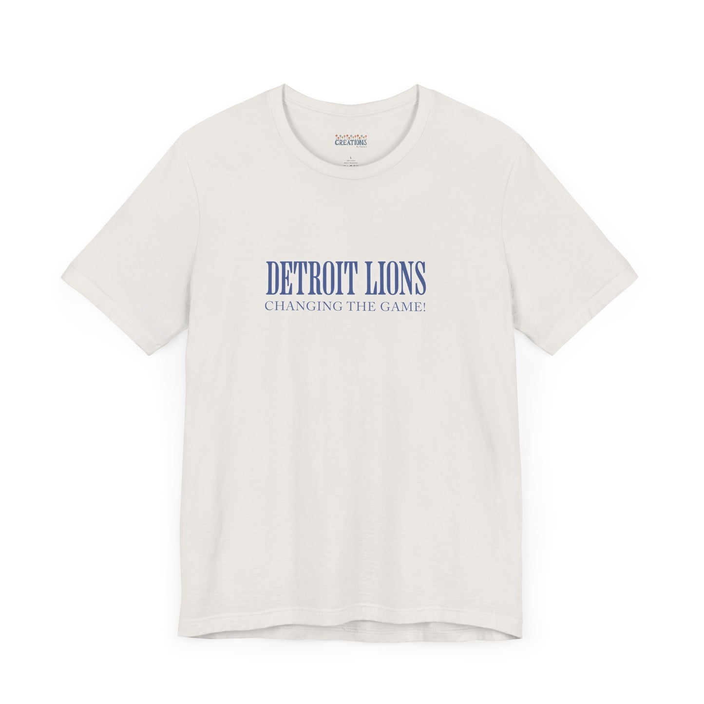 LION'S Football Tee with Quote "Changing the Game"