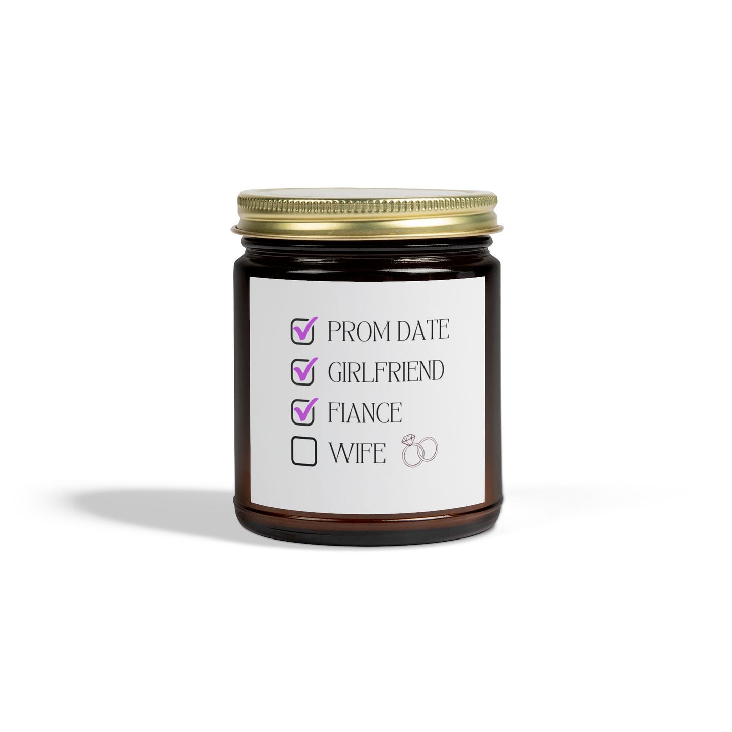 Engagement Candle Romantic Scented Candle - Coconut Apricot Wax, Perfect for Engagements & Date Nights