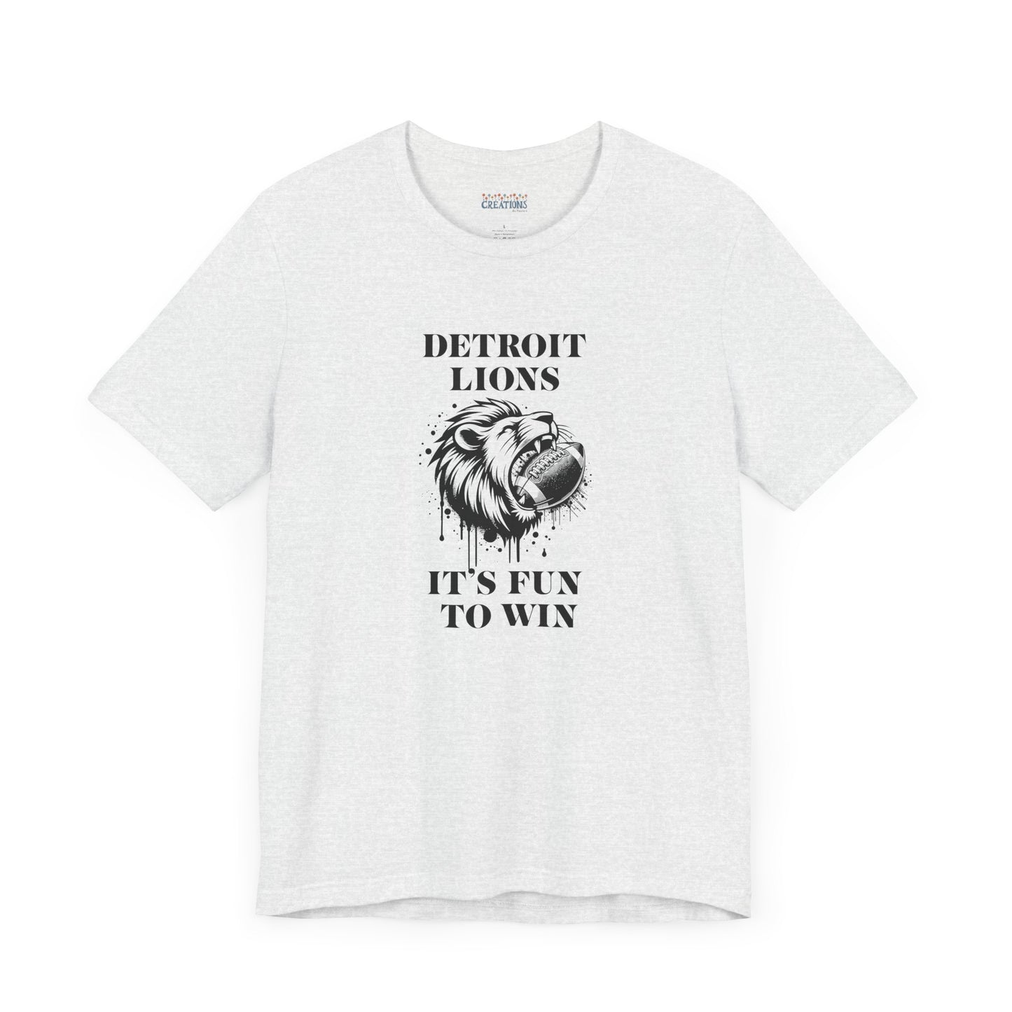 LION'S Football Tee with Locker Room Quote