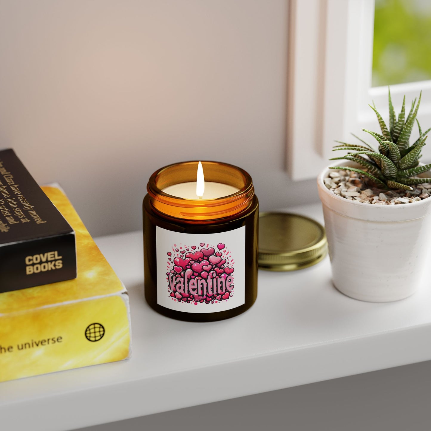 Scented Candles, Valentine Bouquet Heart Design