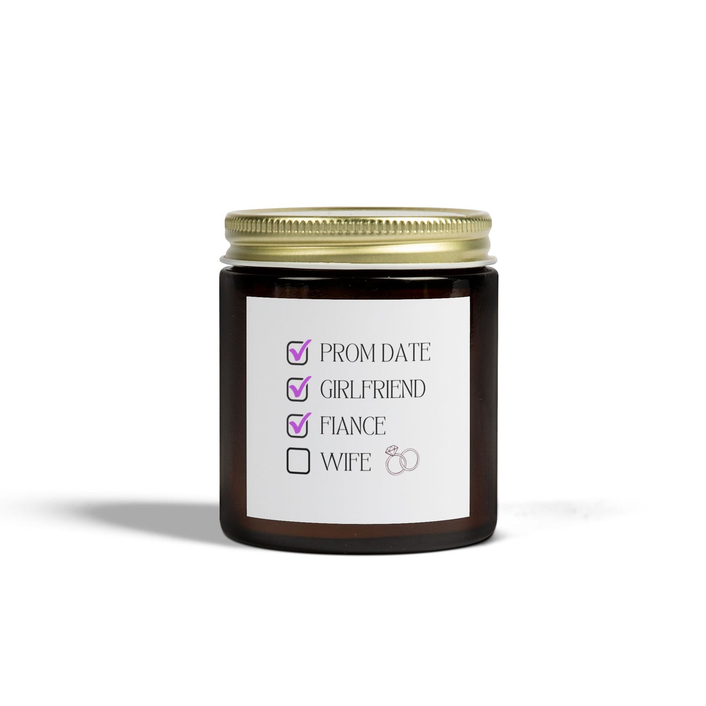 Engagement Candle Romantic Scented Candle - Coconut Apricot Wax, Perfect for Engagements & Date Nights
