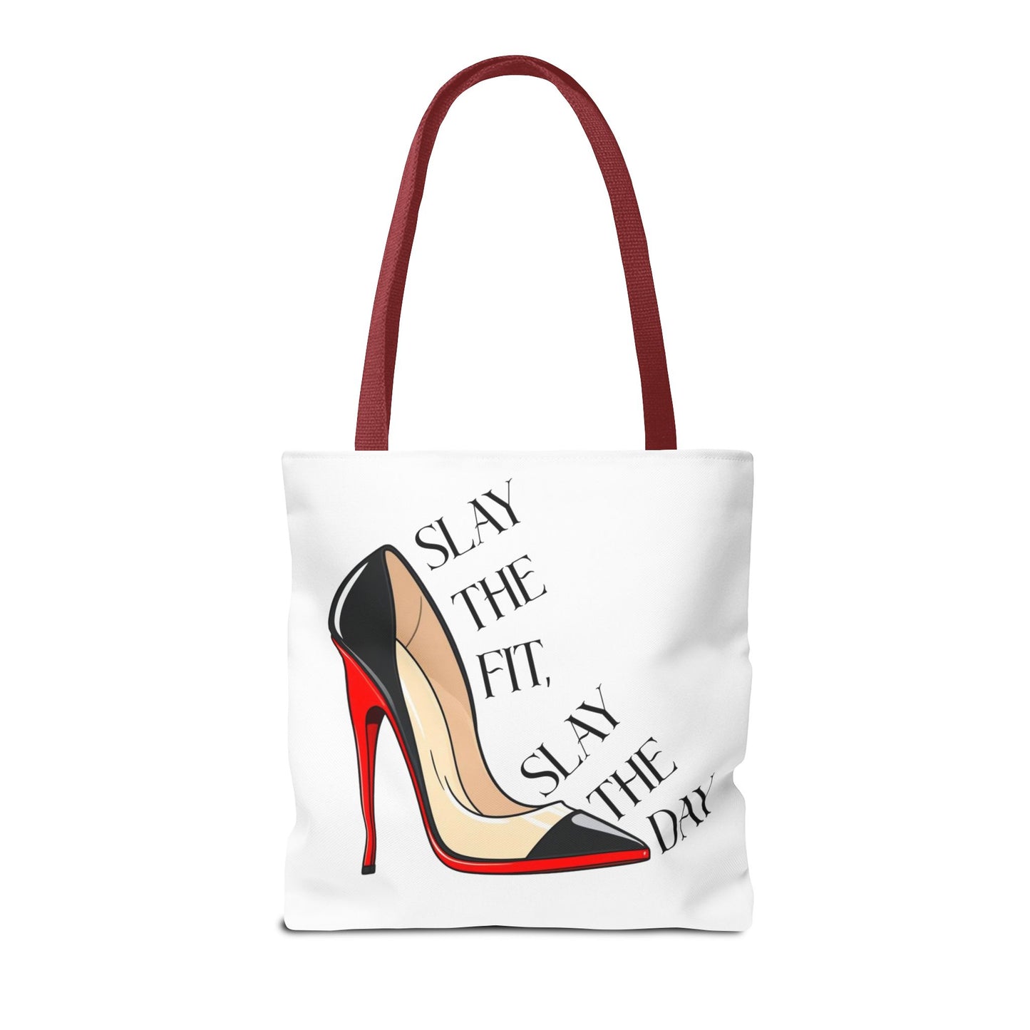 Tote Bag - Slay the Fit, Slay the Day Stiletto Design
