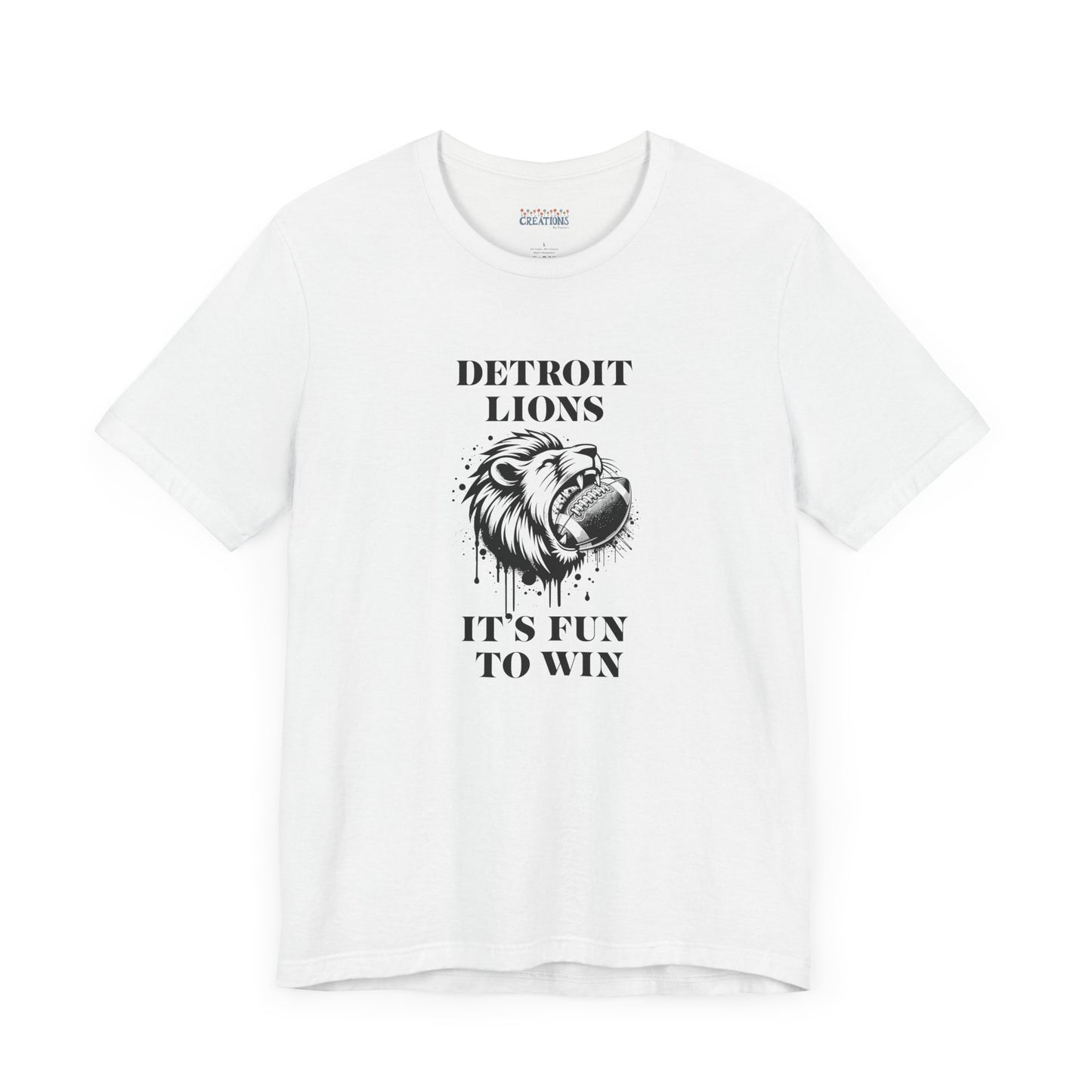LION'S Football Tee with Locker Room Quote