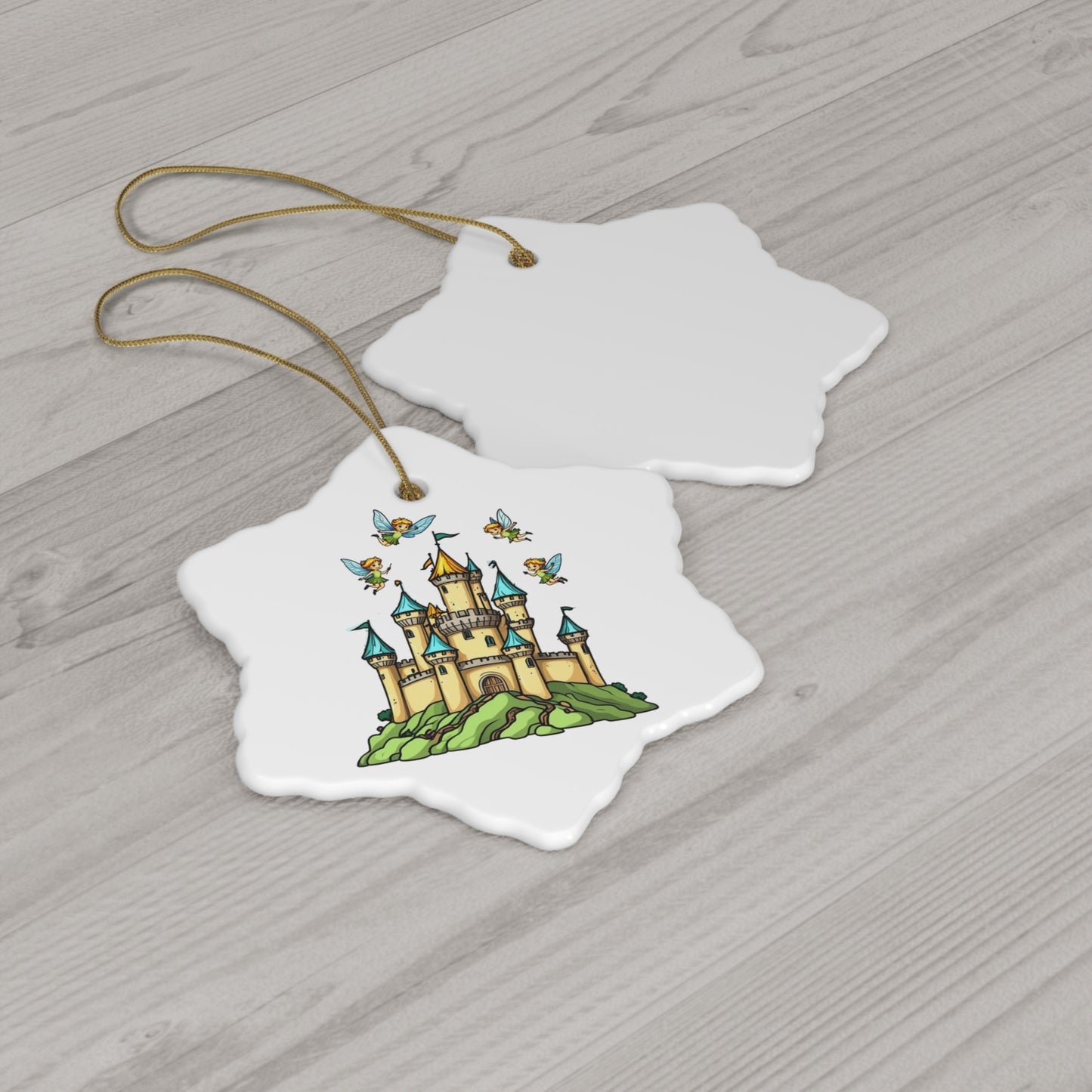 Ceramic Ornament, 4 Shapes