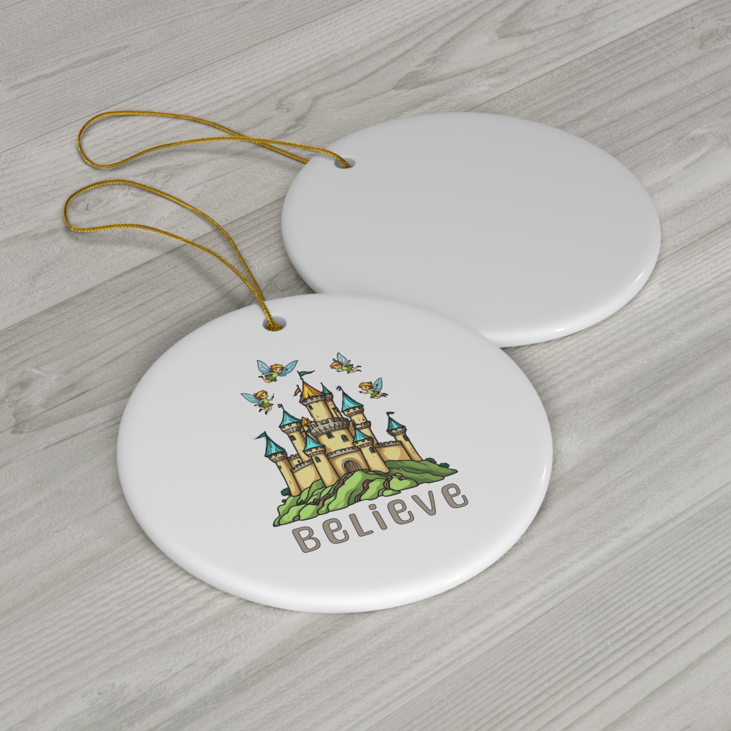 Ceramic Ornament, 4 Shapes