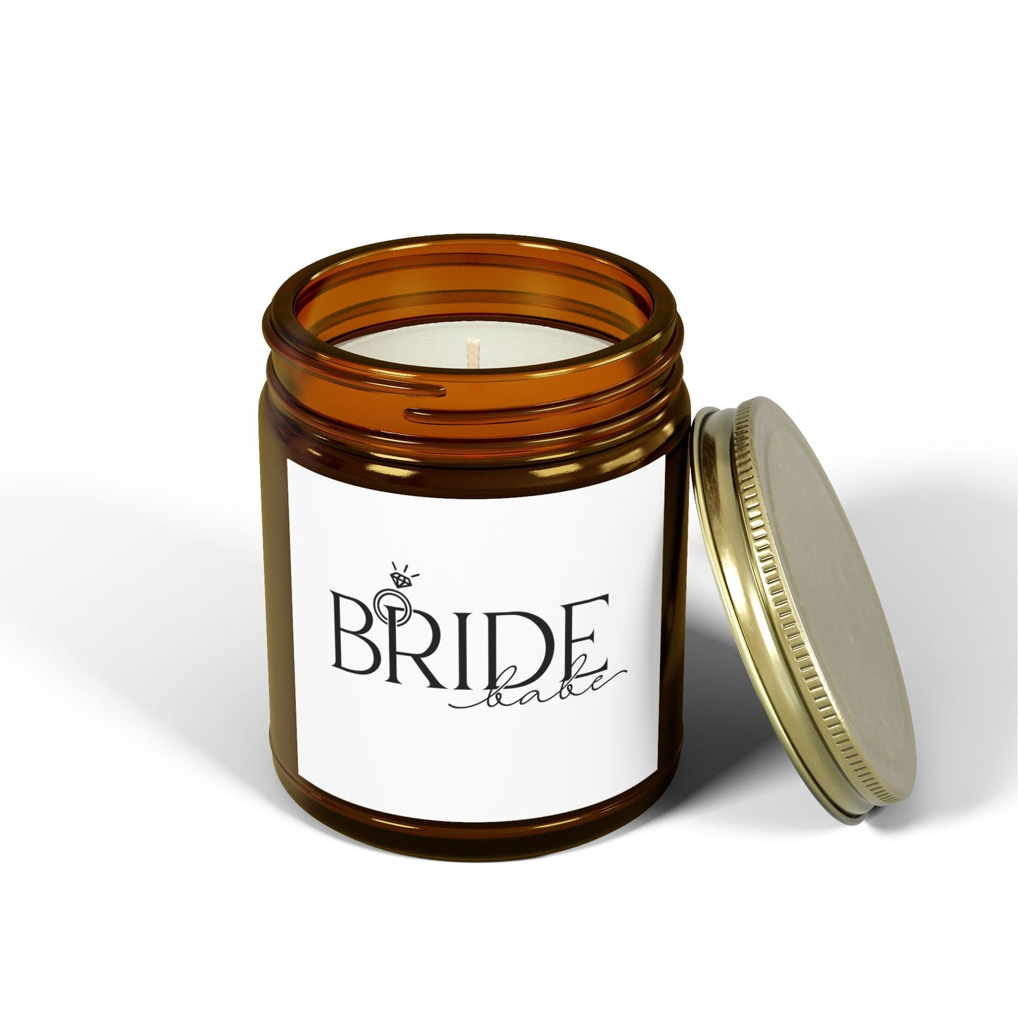 Bride Scented Candle - Coconut Apricot Wax (4oz, 9oz) | Perfect Wedding Gift