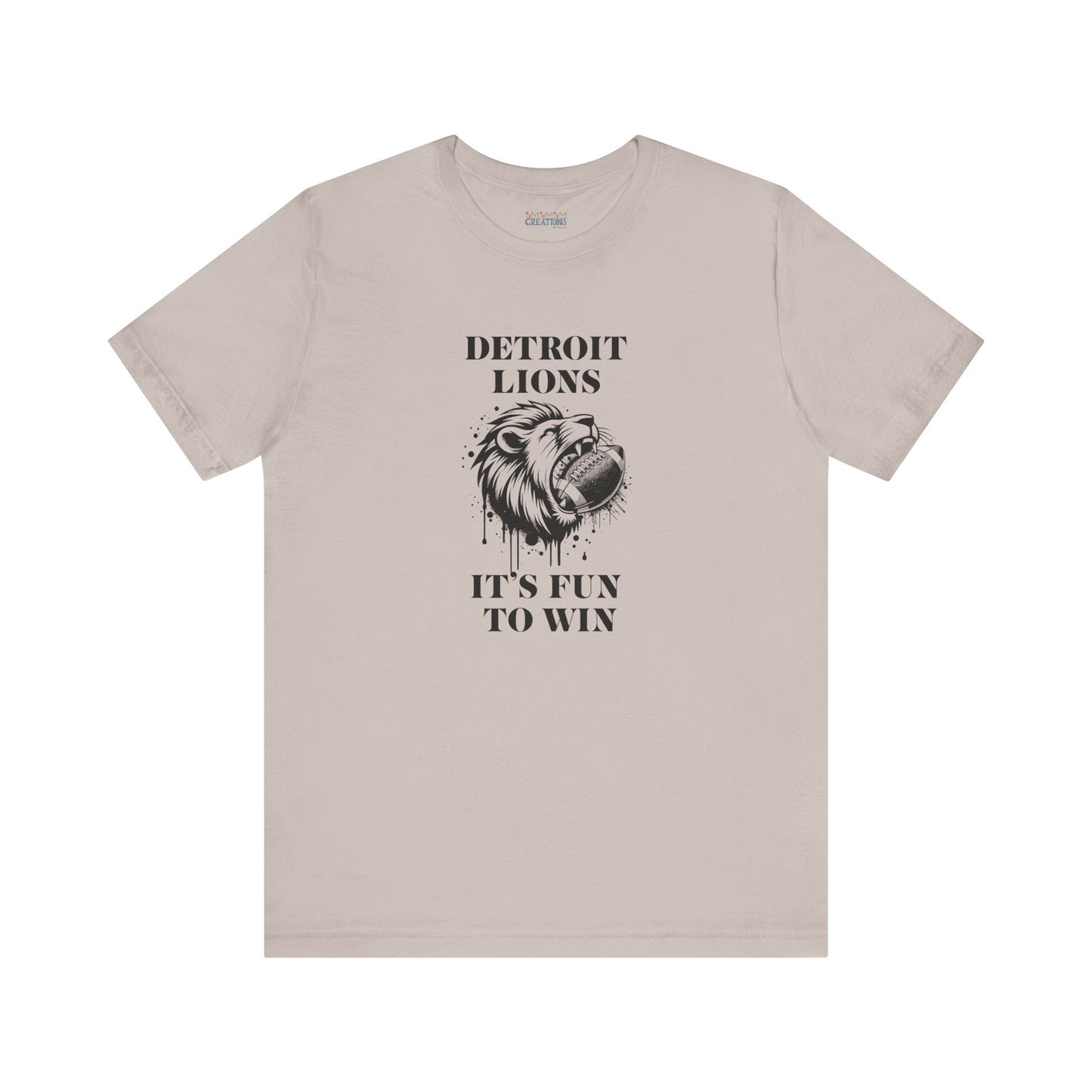 LION'S Football Tee with Locker Room Quote