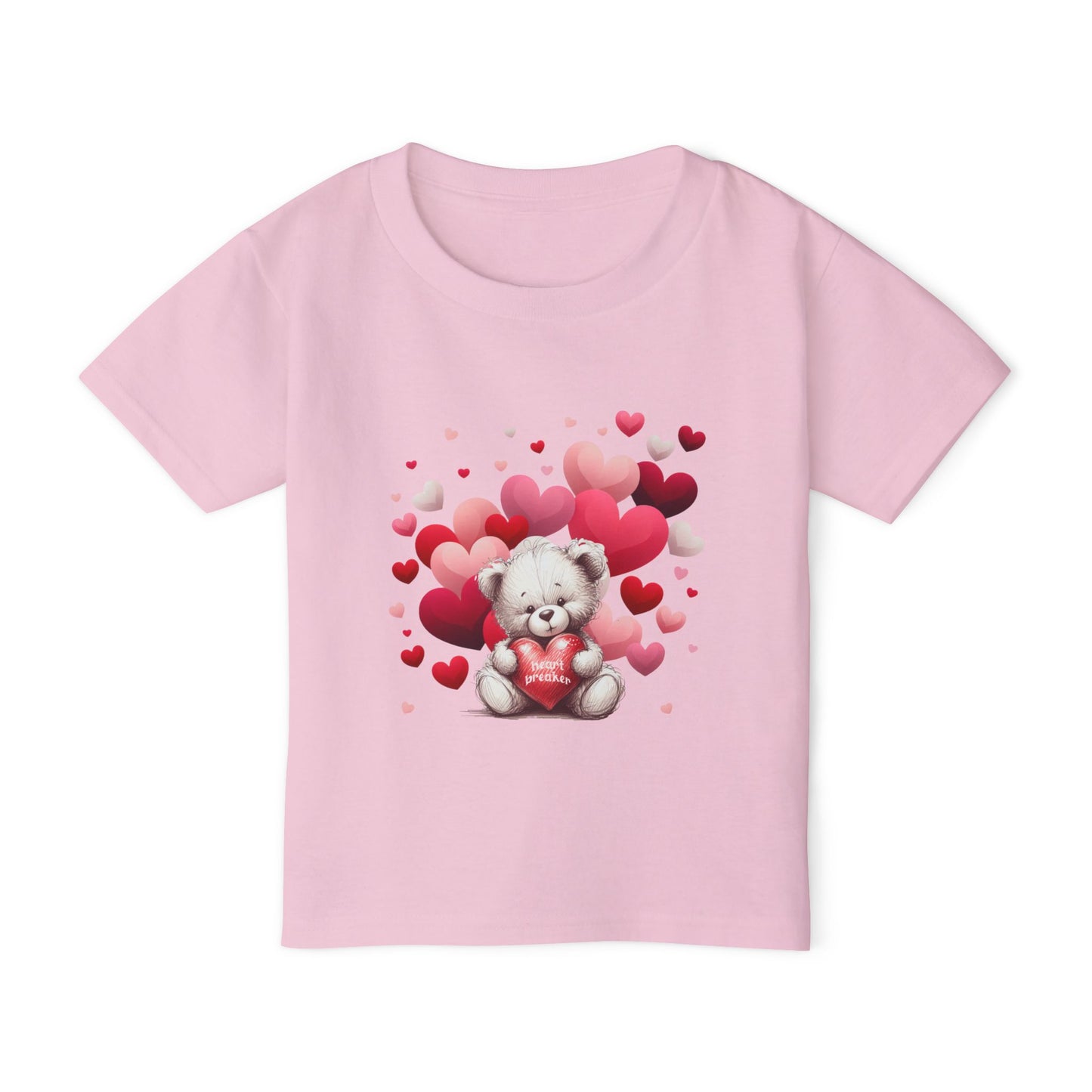 Toddler T-shirt - Valentines Heart Breaker Bear Design