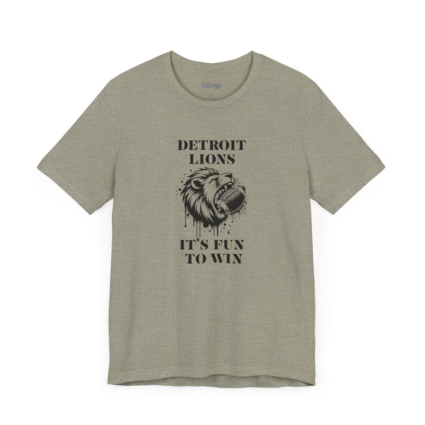 LION'S Football Tee with Locker Room Quote