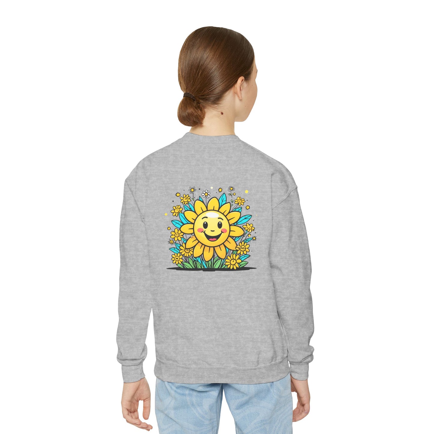 Sunshine and Flowers Youth Crewneck Sweatshirt