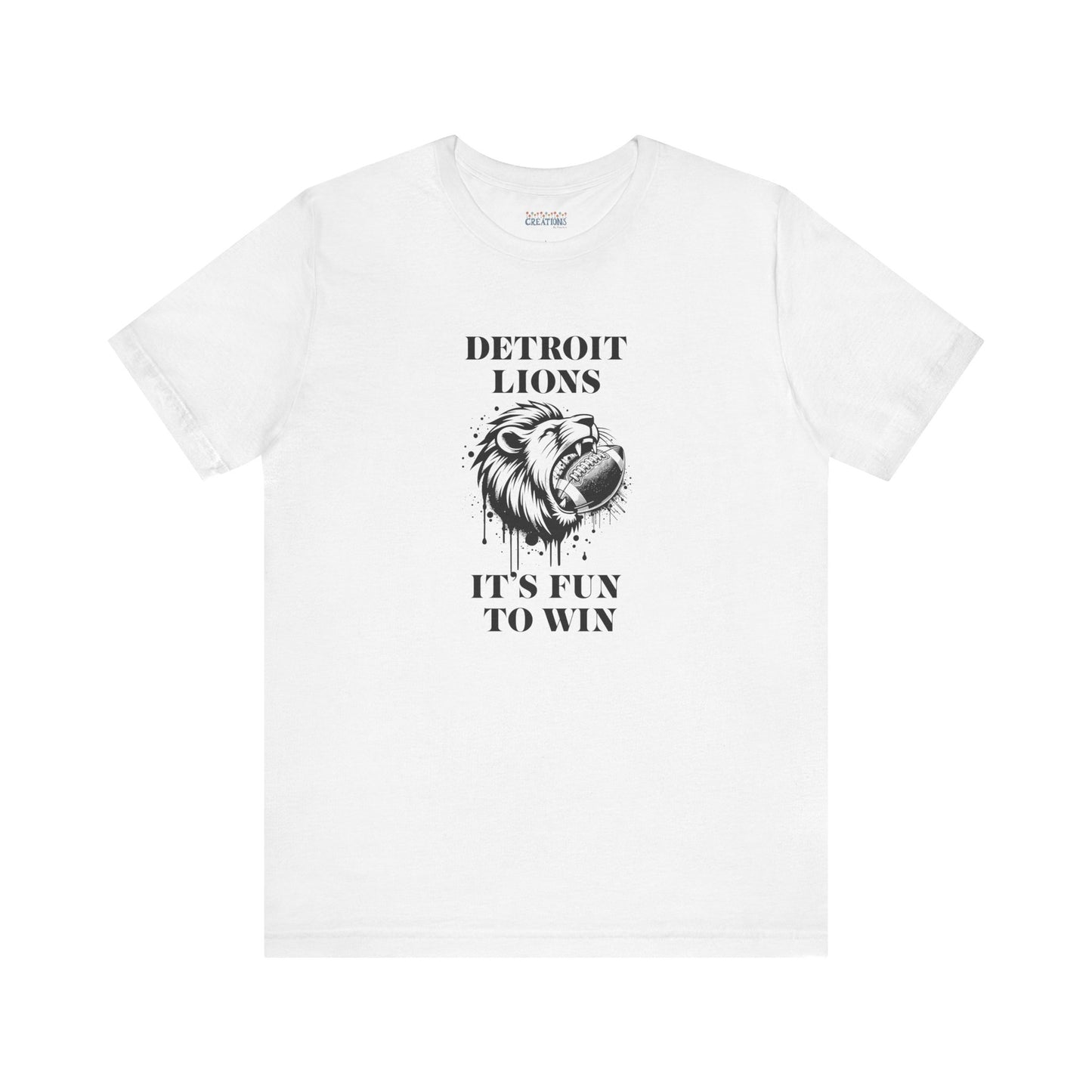 LION'S Football Tee with Locker Room Quote