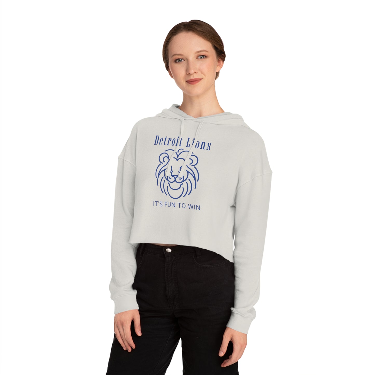 Cropped Hoodie Detroit Lions Fun to Win Quote