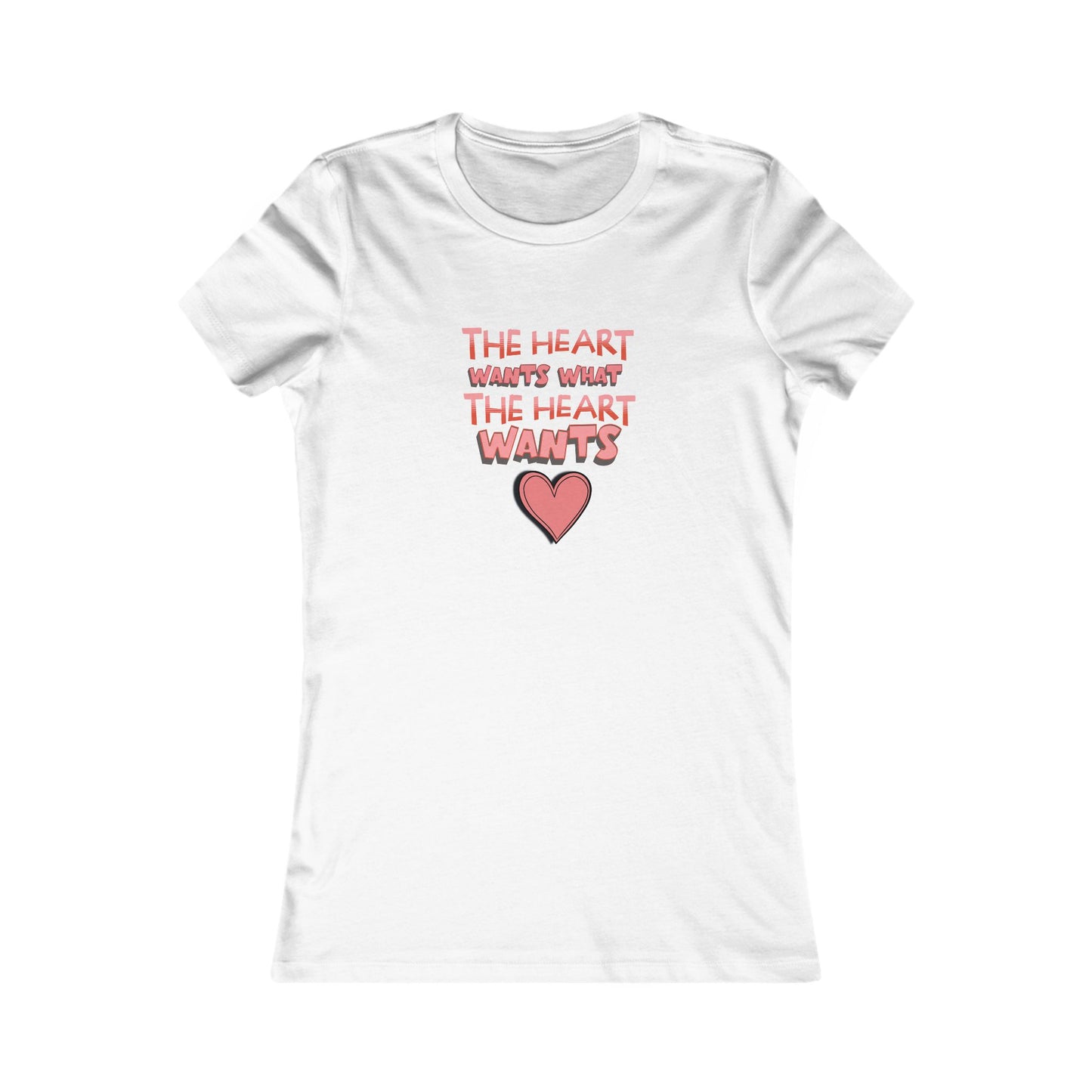 Tee - Valentines Graphic 'The heart wants what the heart wants'