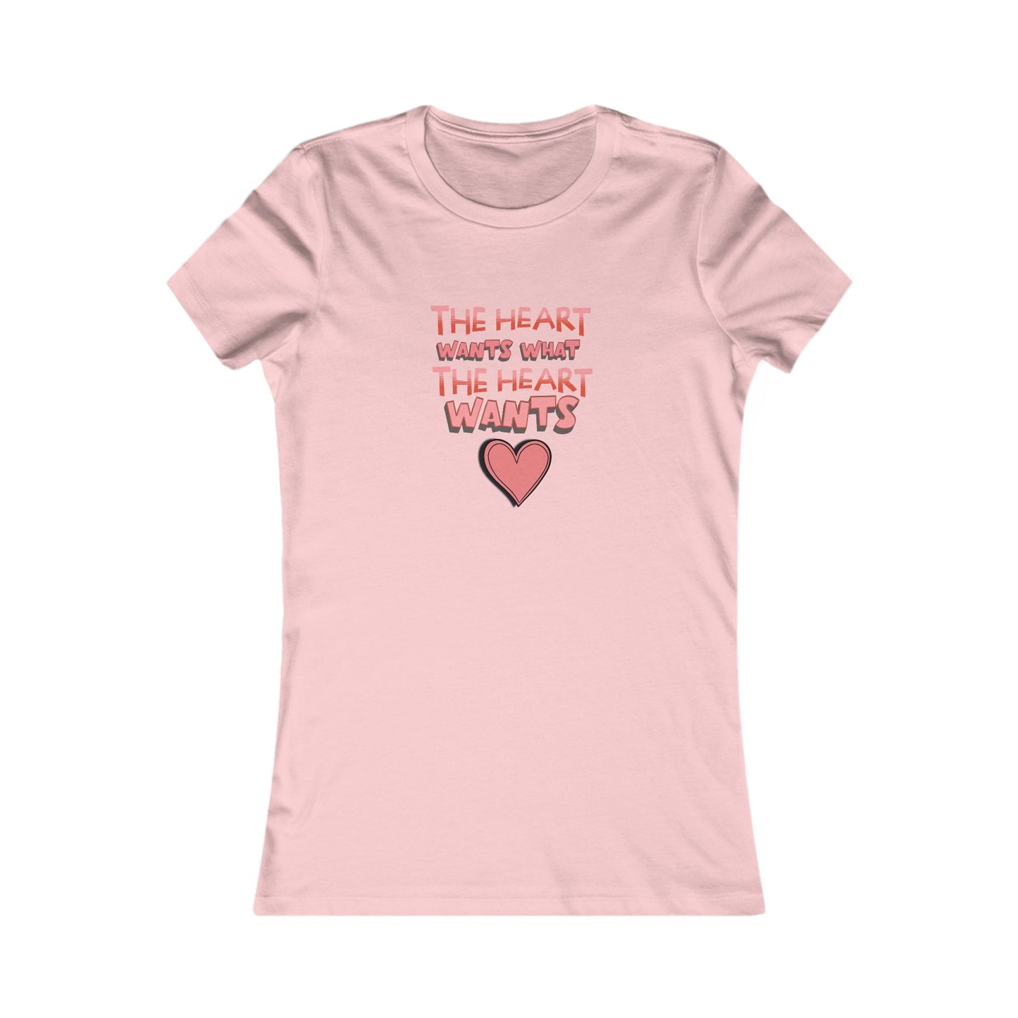 Tee - Valentines Graphic 'The heart wants what the heart wants'