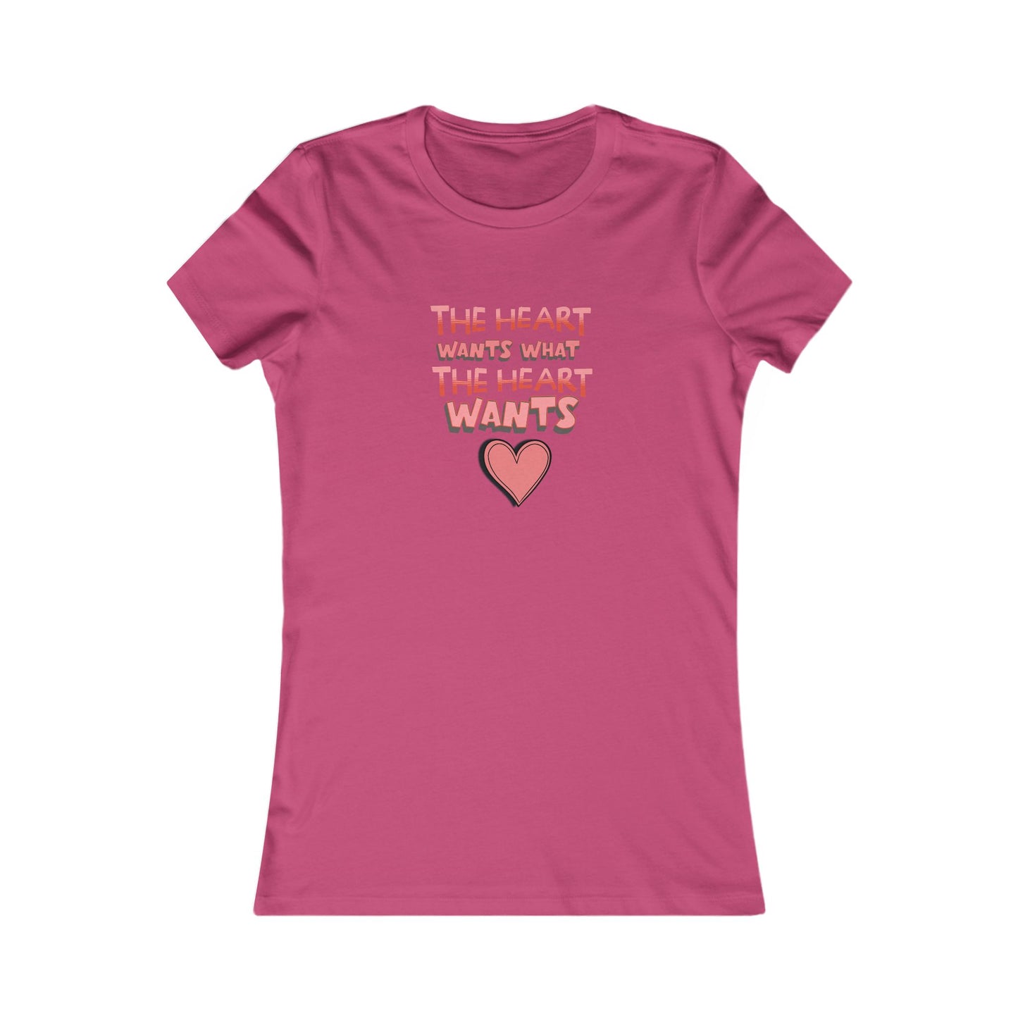 Tee - Valentines Graphic 'The heart wants what the heart wants'