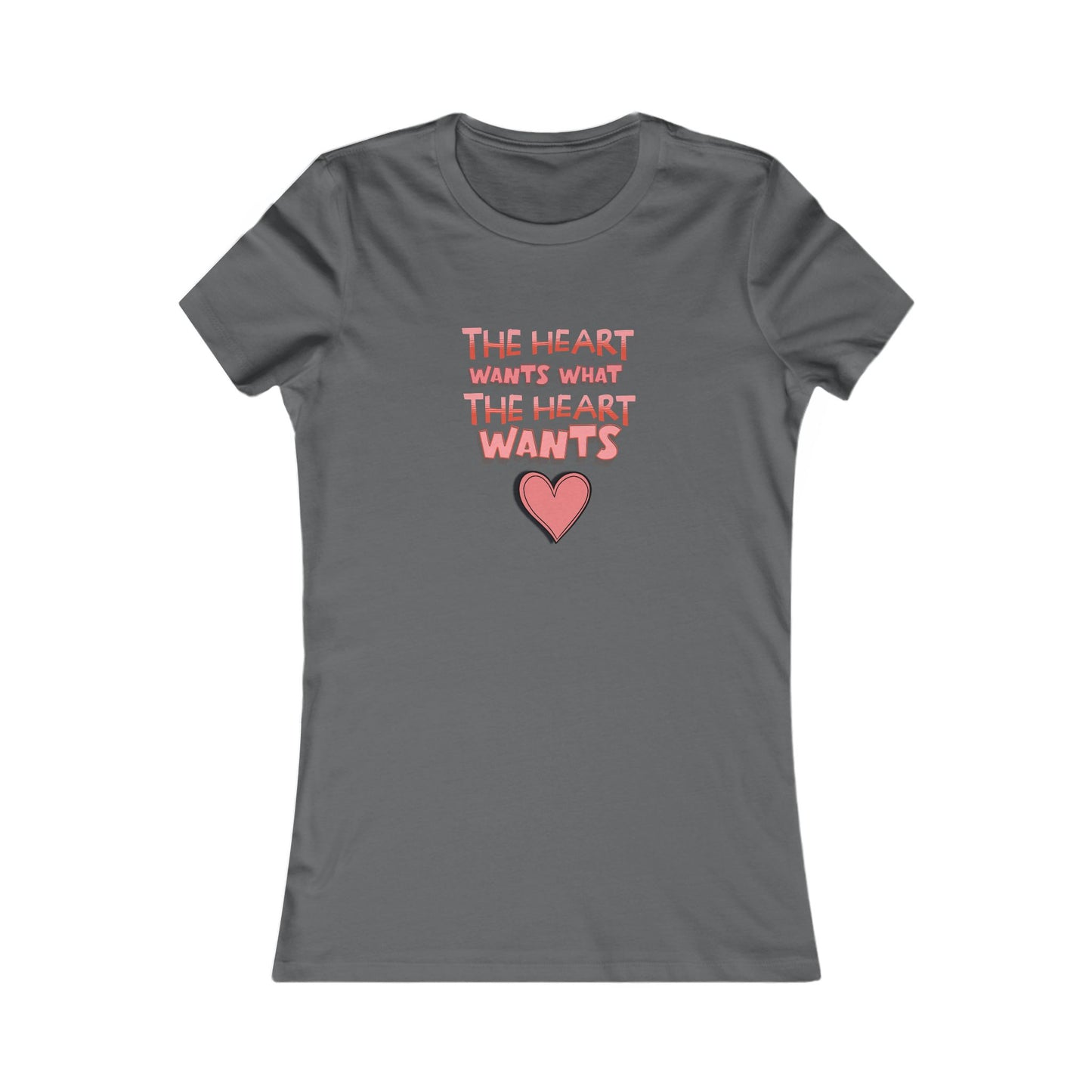 Tee - Valentines Graphic 'The heart wants what the heart wants'