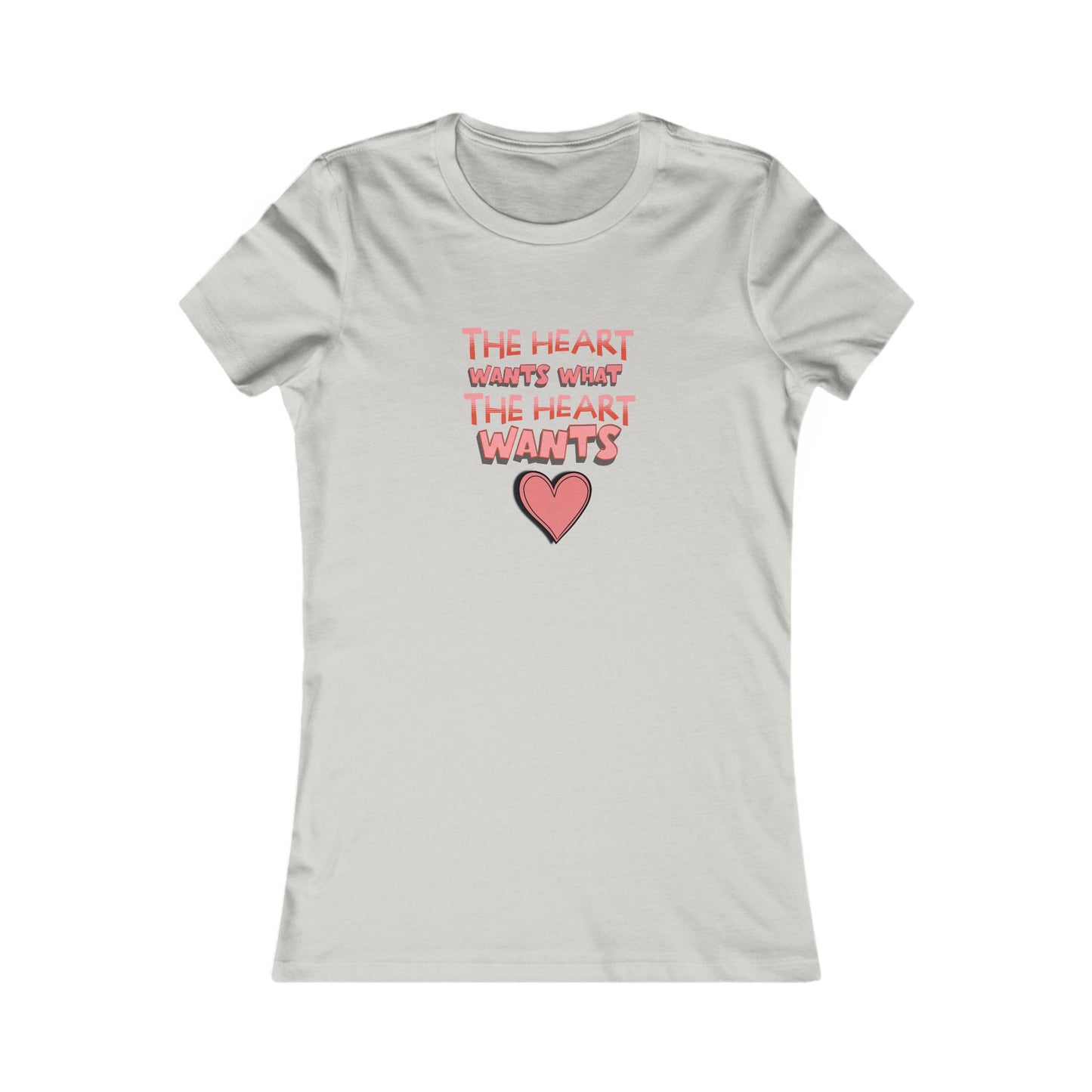 Tee - Valentines Graphic 'The heart wants what the heart wants'