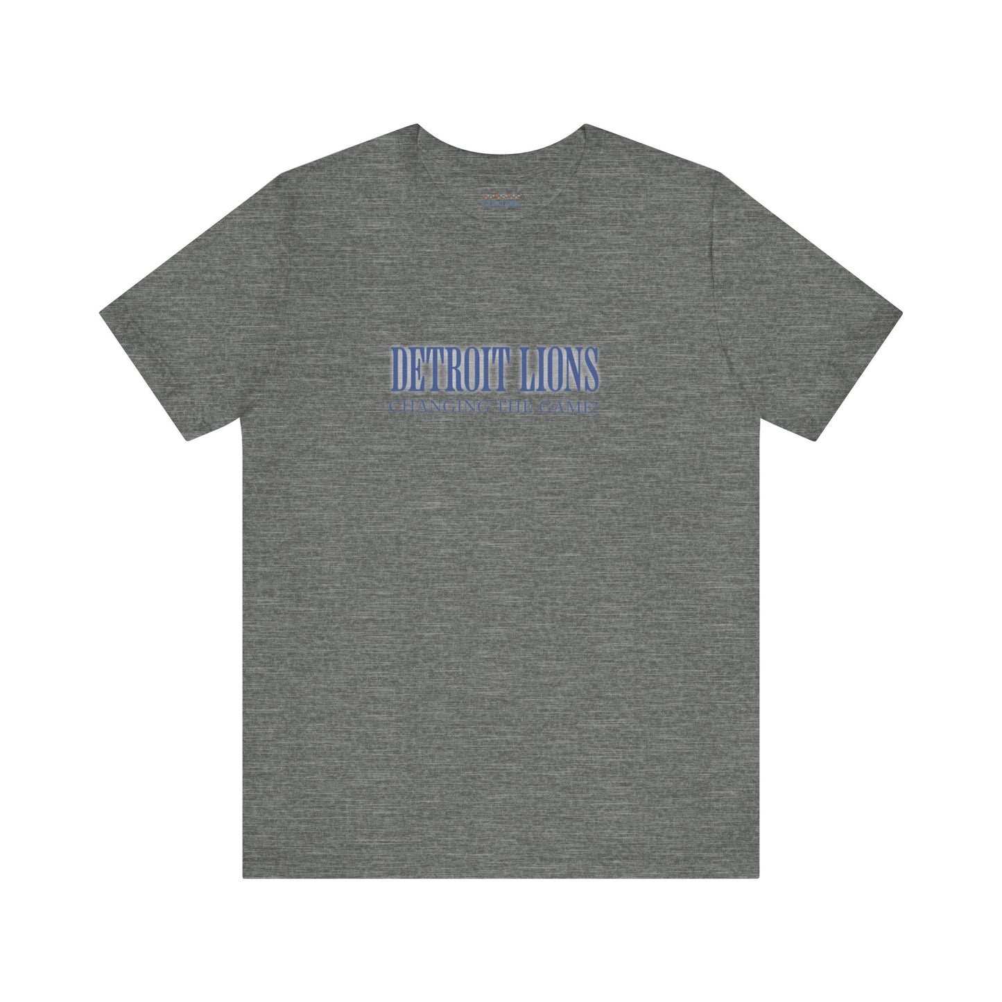 LION'S Football Tee with Quote "Changing the Game"