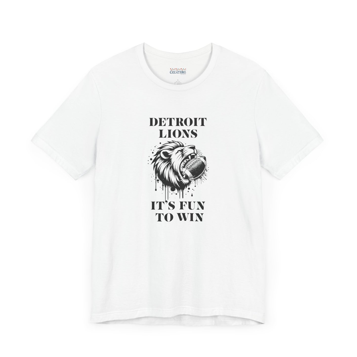 LION'S Football Tee with Locker Room Quote