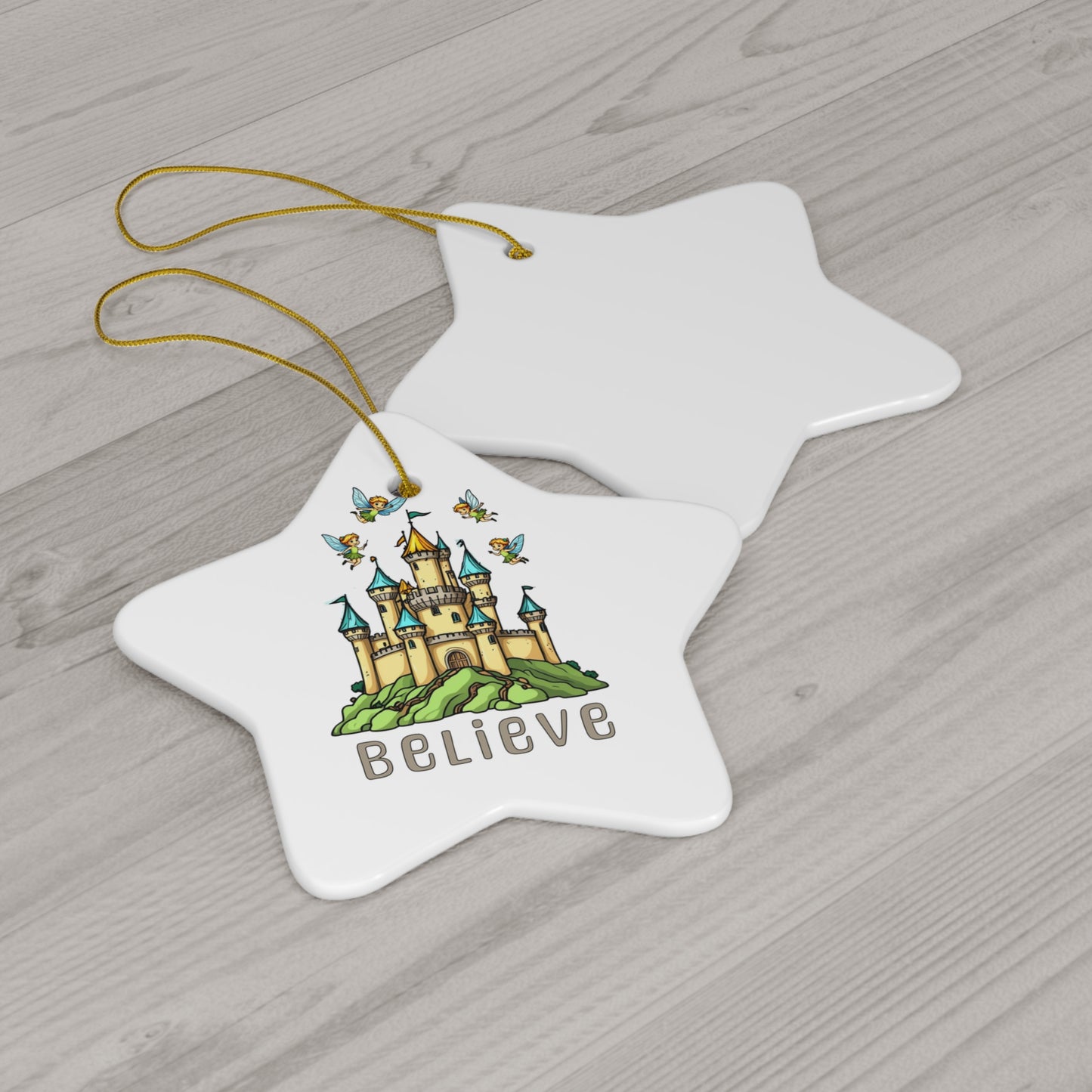 Ceramic Ornament, 4 Shapes