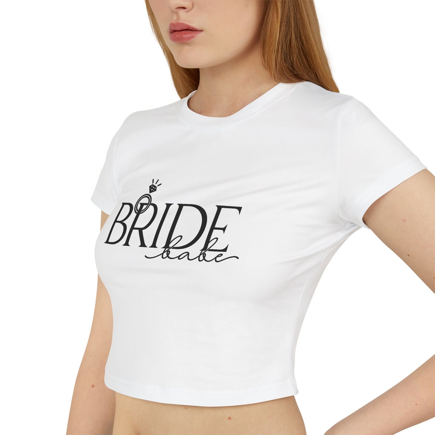 Bride Babes Cute Women's Baby Tee for Maid of Honor and Bridesmaids for bachelorette party