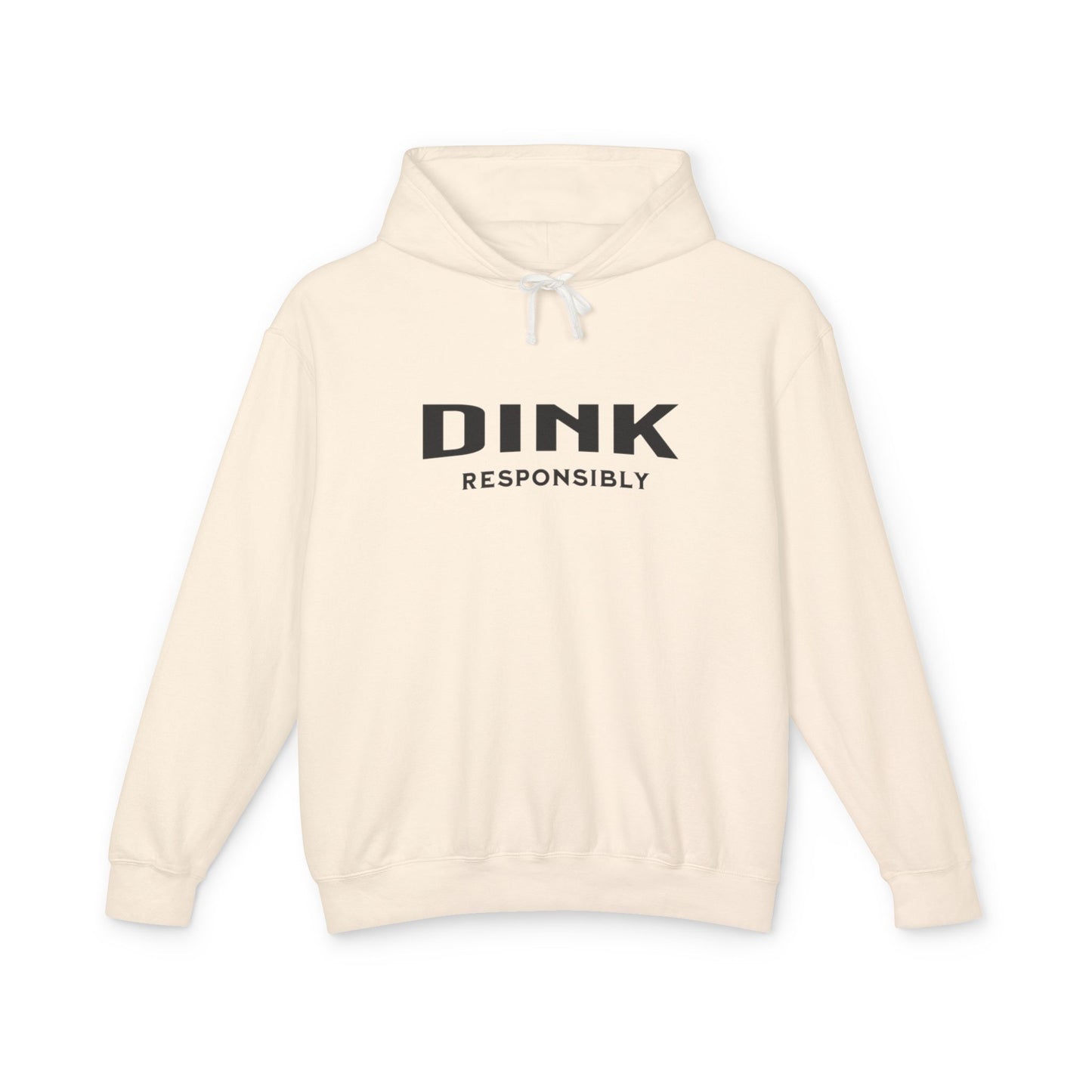 Dink Responsibly – Fun Pickleball Design" Unisex Lightweight Hooded Sweatshirt