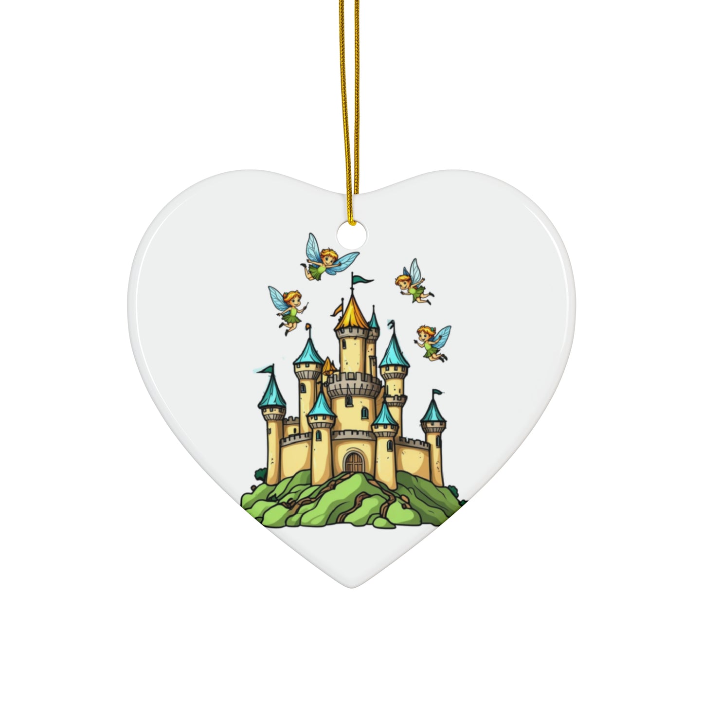 Ceramic Ornament, 4 Shapes