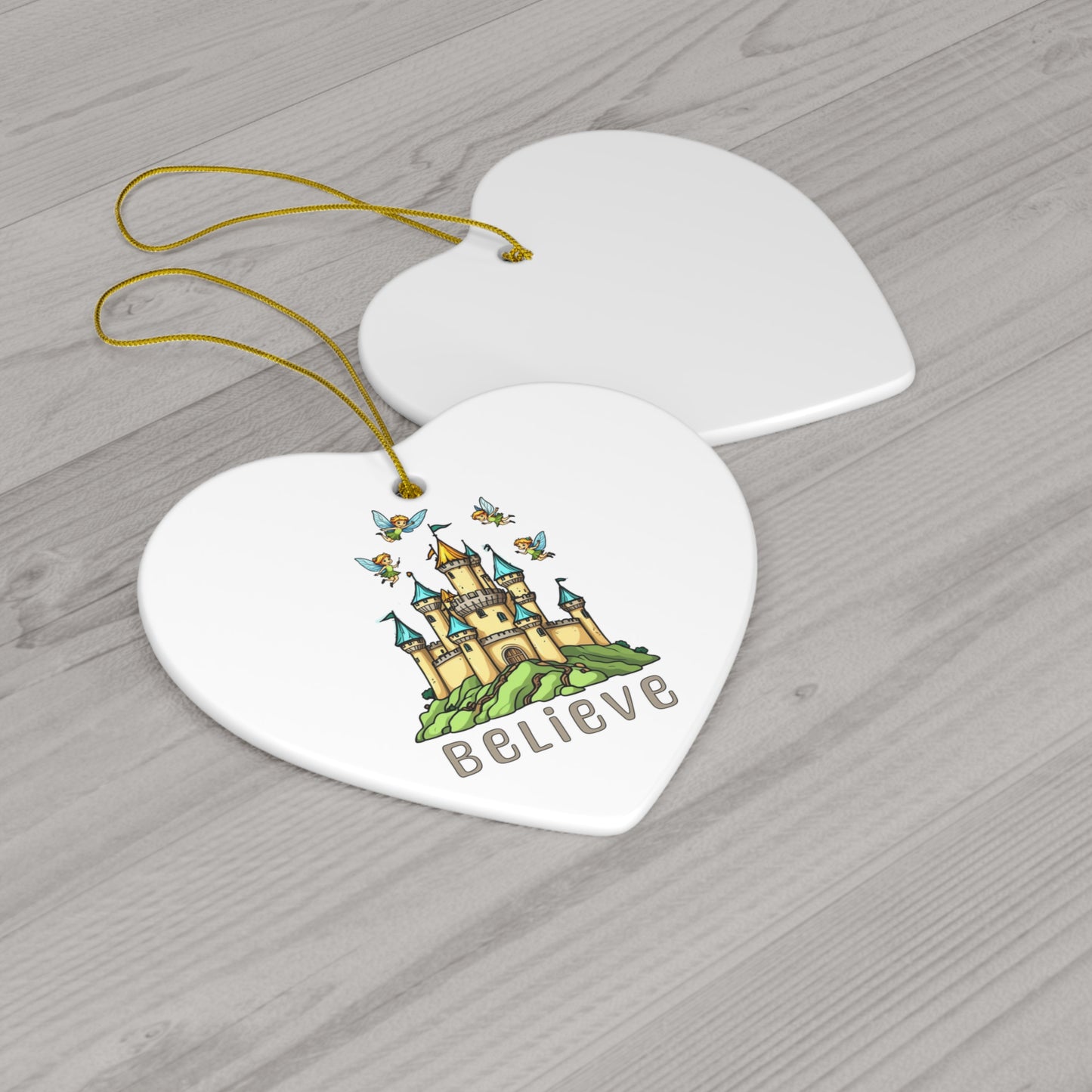 Ceramic Ornament, 4 Shapes