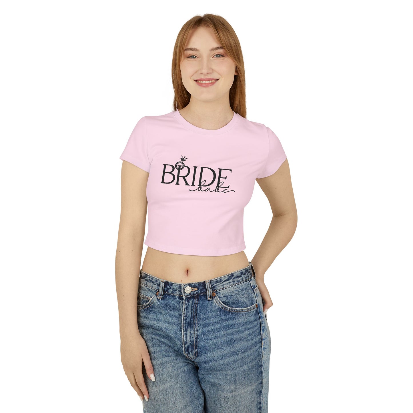 Bride Babes Cute Women's Baby Tee for Maid of Honor and Bridesmaids for bachelorette party